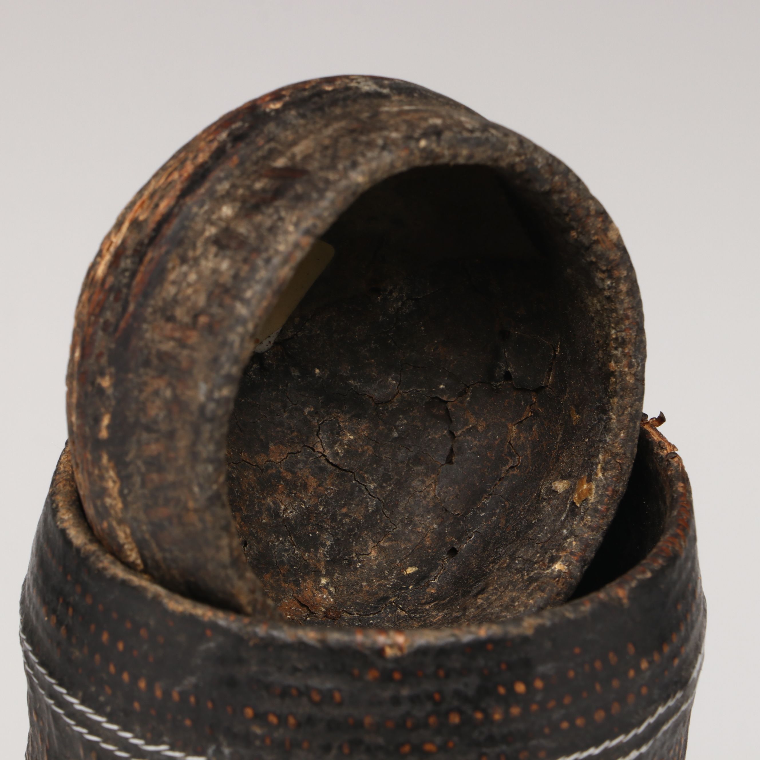 Ethiopian Oromo Peoples Grass and Metal Wire Beer Container