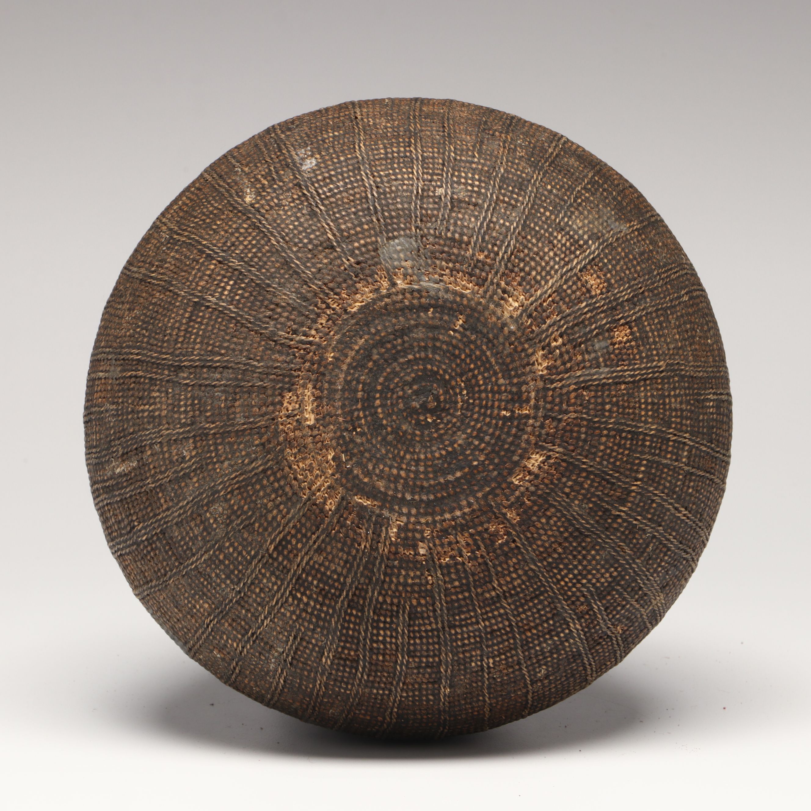 Ethiopian Oromo Peoples Grass and Metal Wire Beer Container