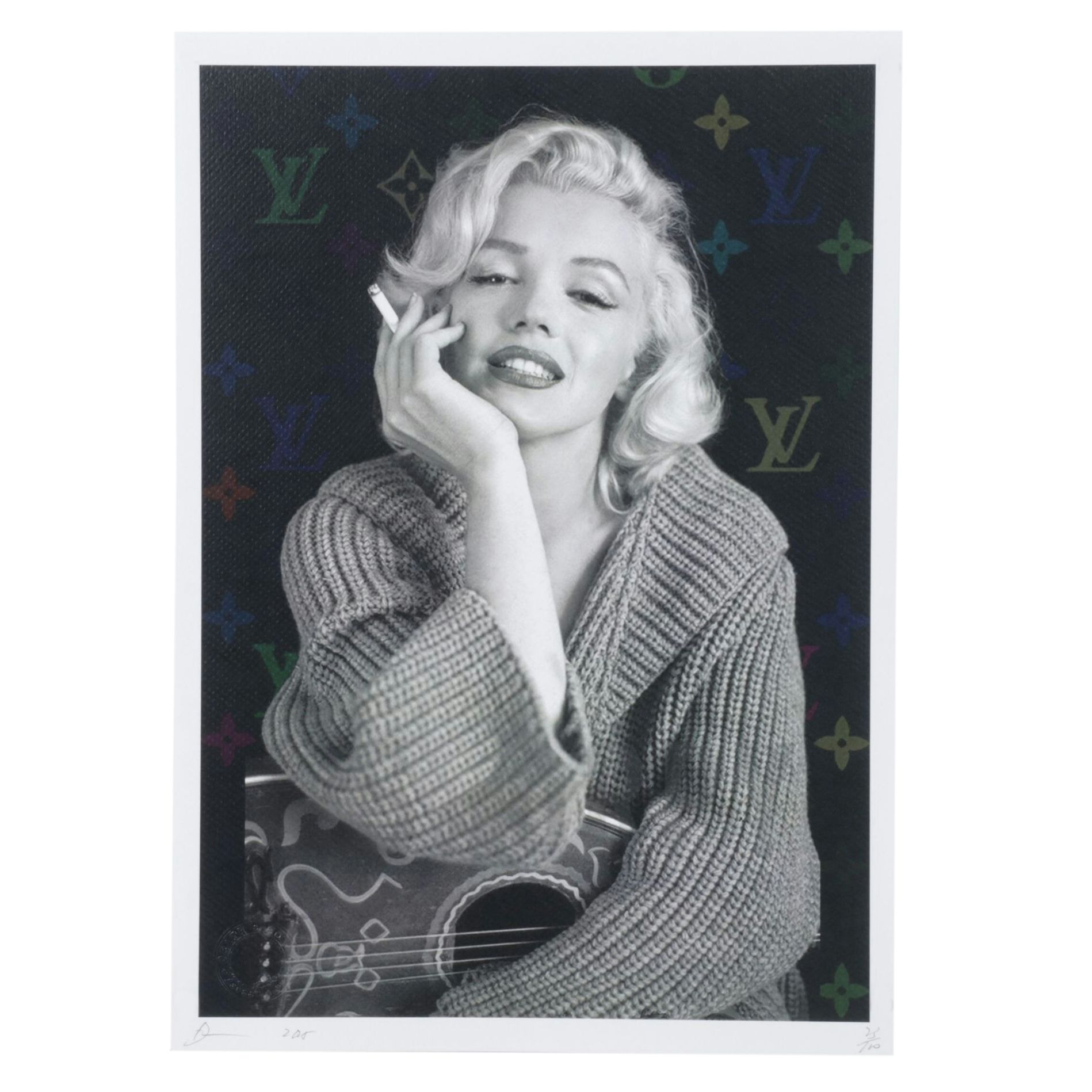 Death NYC Pop Art Graphic Print Homage to Marilyn Monroe x Louis Vuitton, 2025