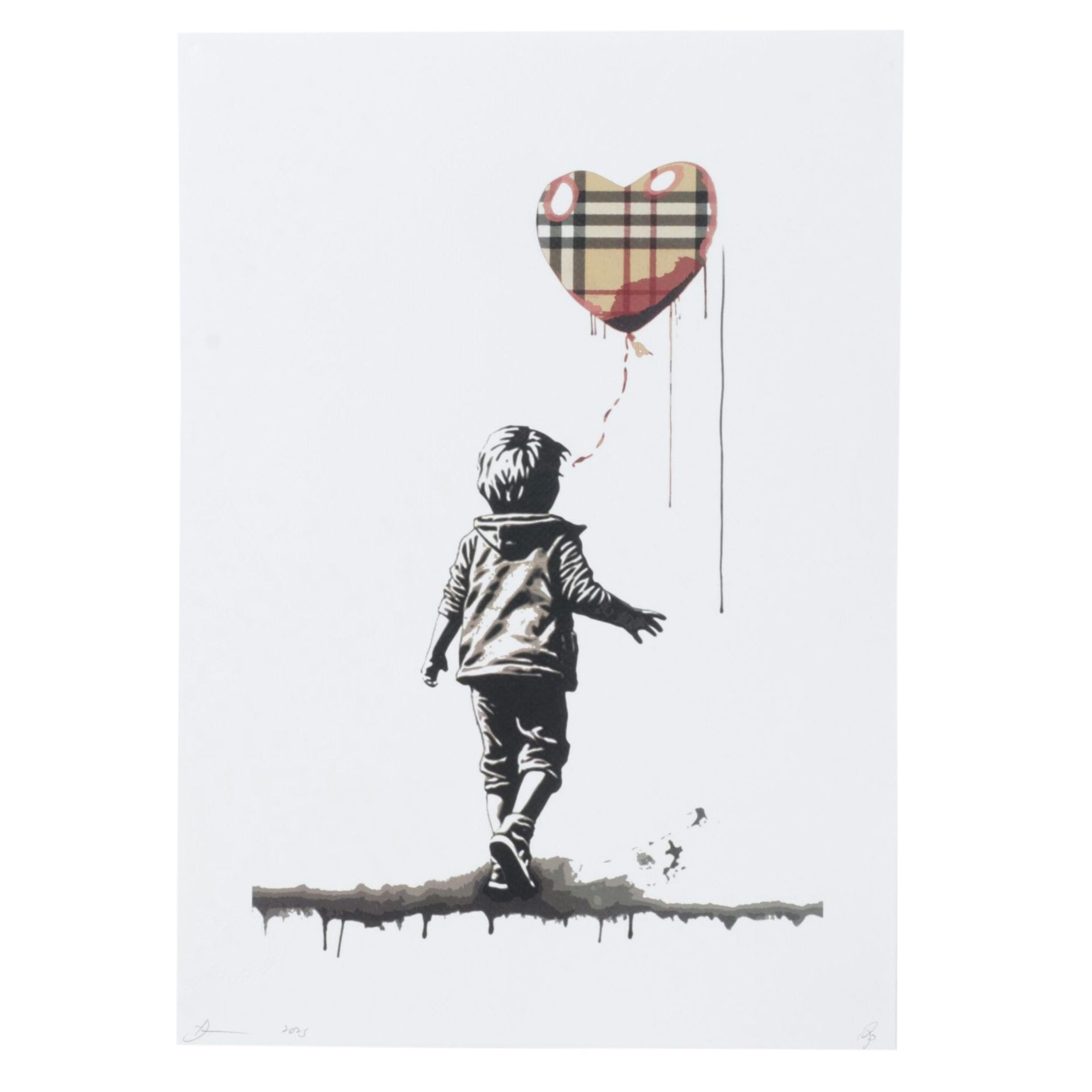 Death NYC Pop Art Digital Print Homage to Burberry x Banksy, 2023