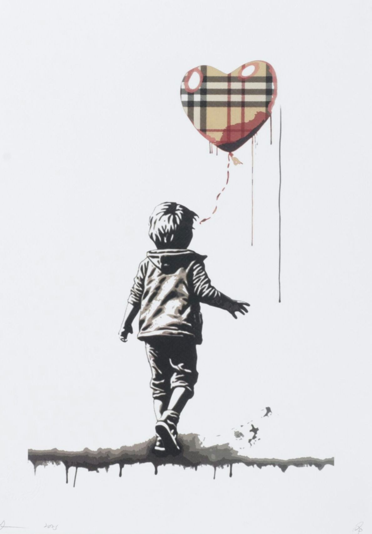 Death NYC Pop Art Digital Print Homage to Burberry x Banksy, 2023