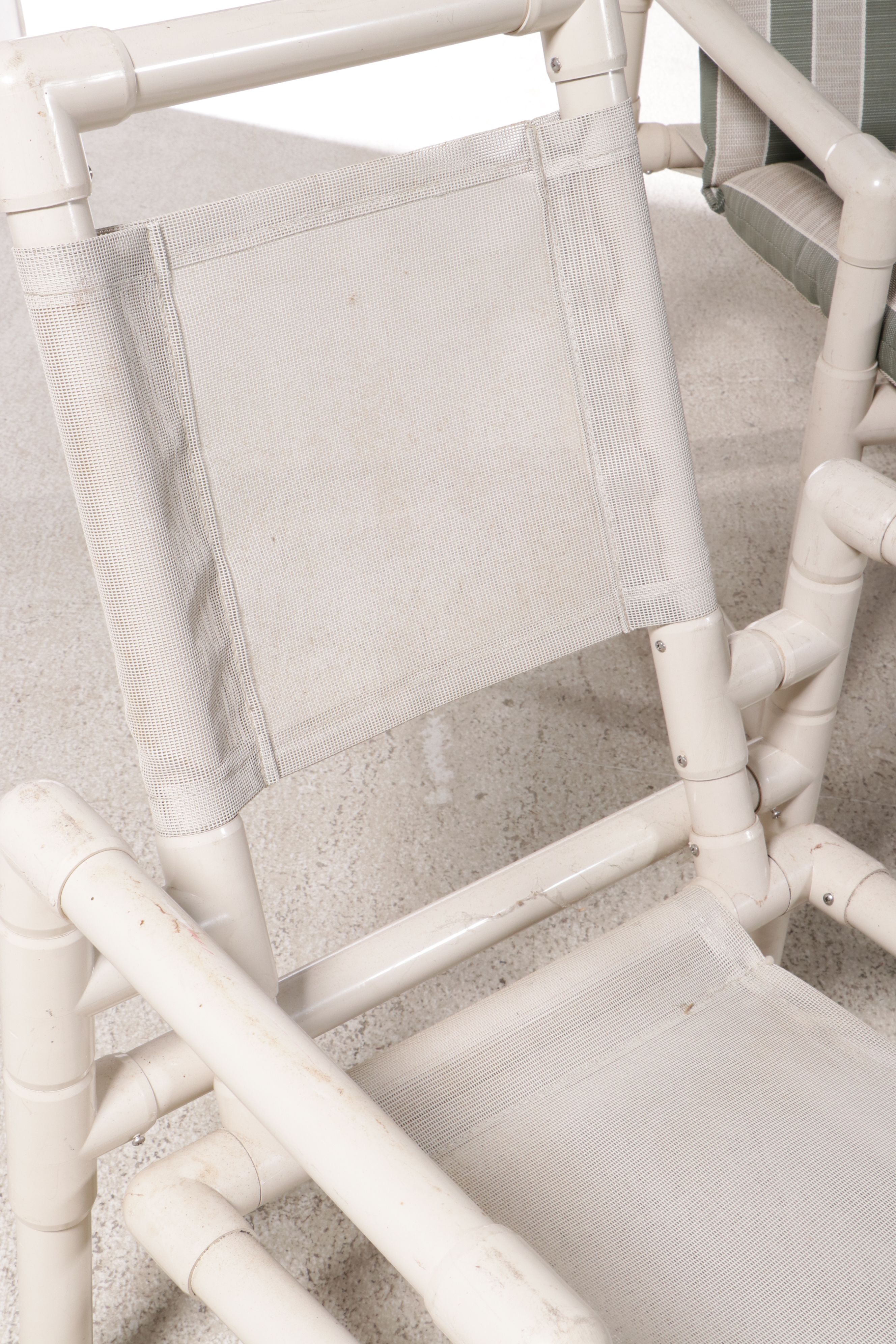 Postmodern Style PVC Patio and Lounge Chairs with Cushions