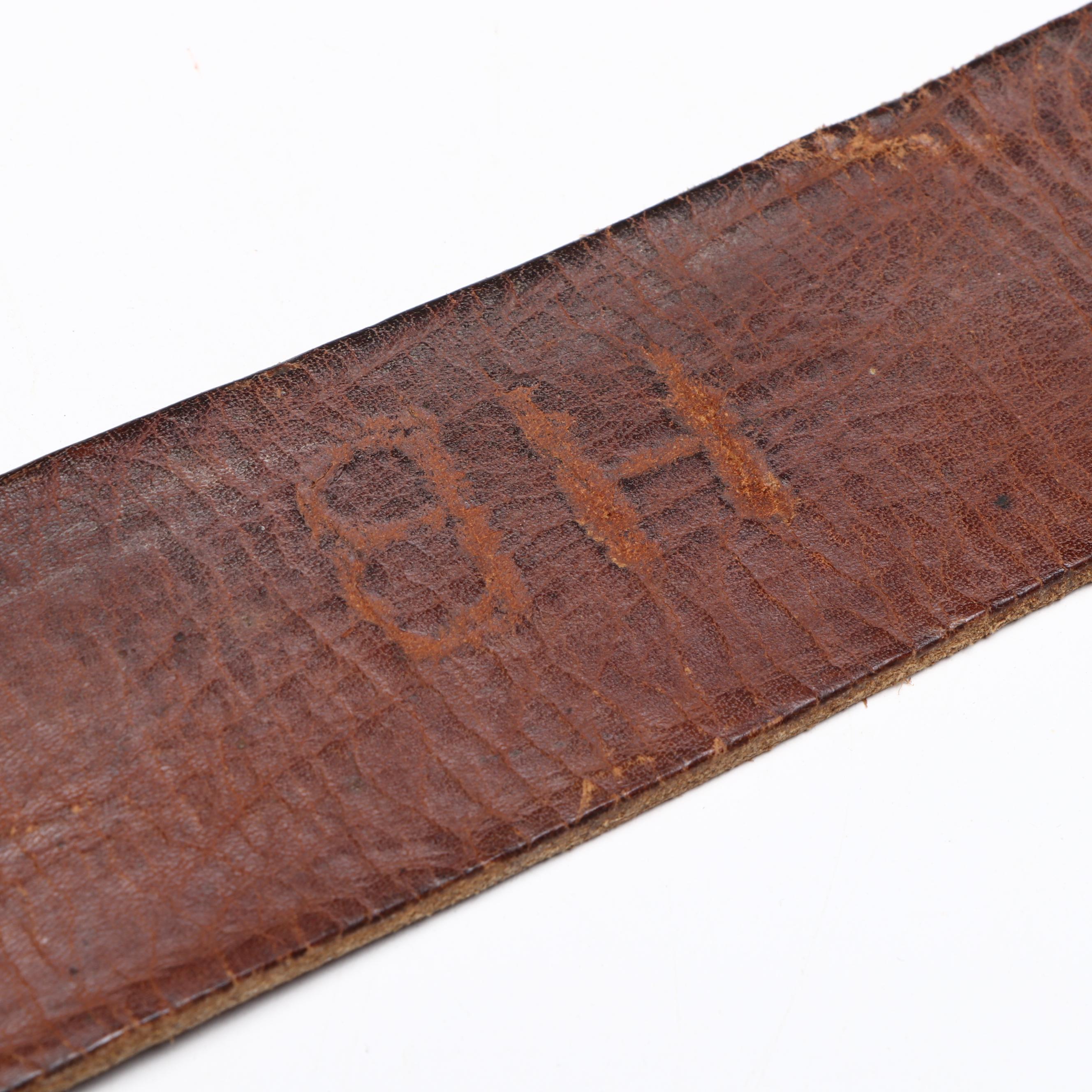 American Indigenous Northern Plains Style Beaded Hide Panel Belt