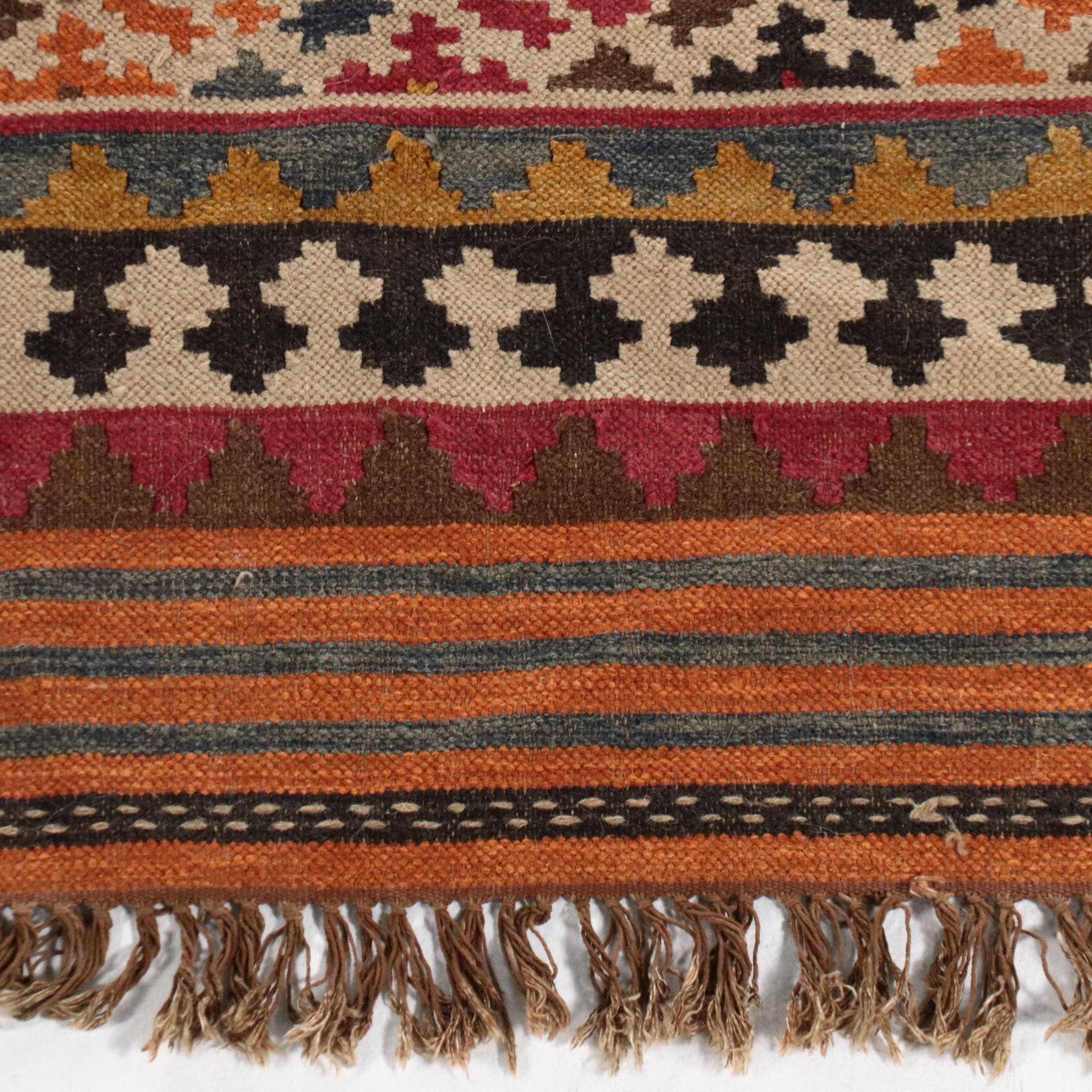 8'2 x 10'1 Handwoven Pottery Barn "Ferada" Kilim Area Rug