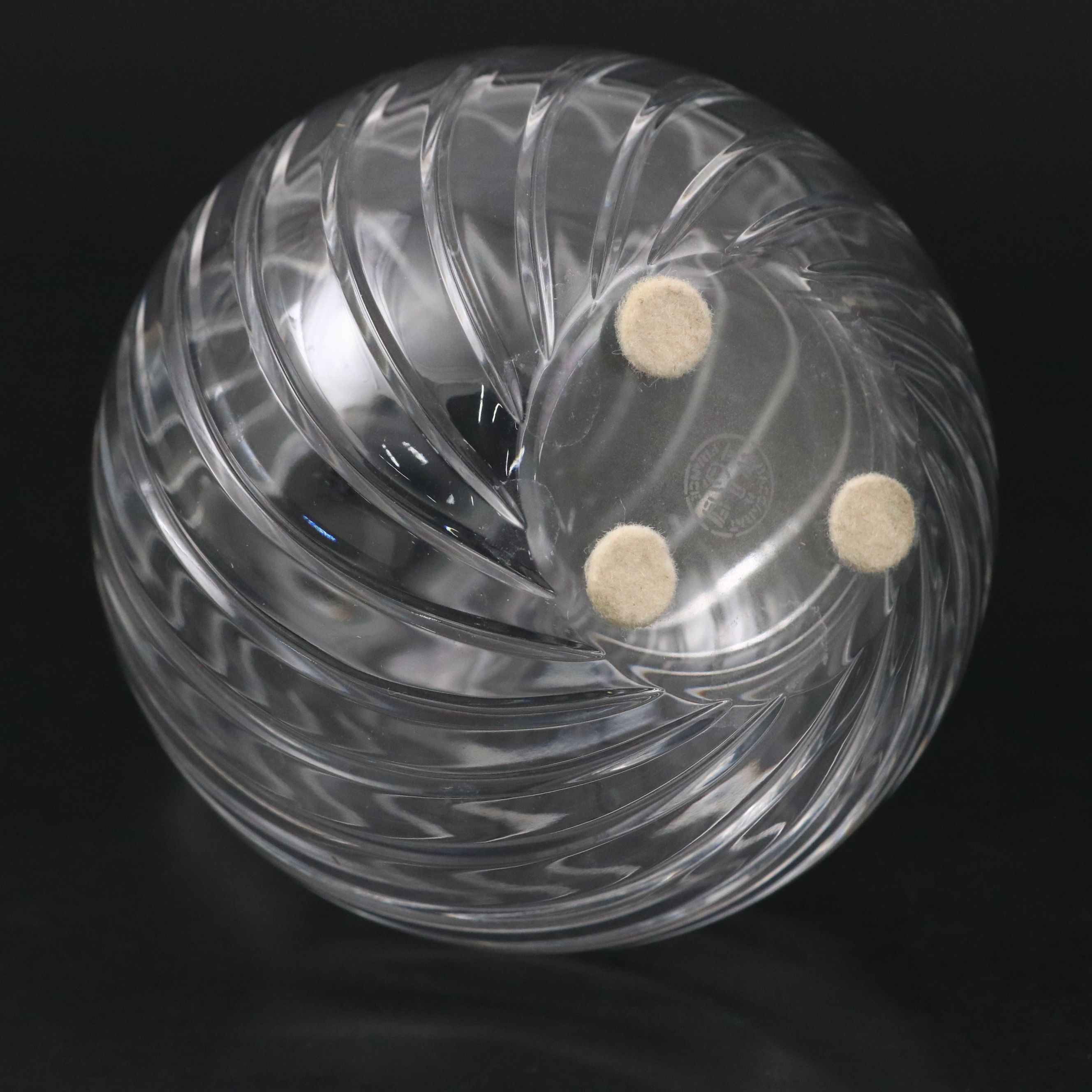 Baccarat "Cyclades" Crystal Vase and "Whale" Crystal Figurine