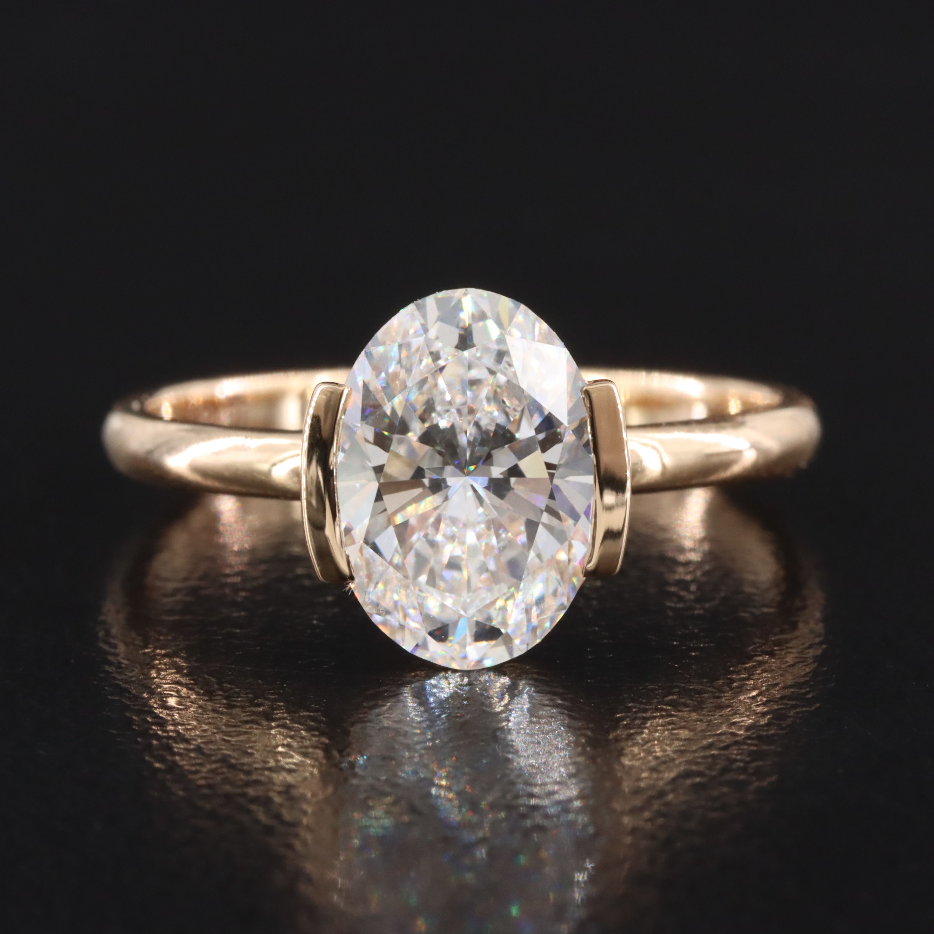 18K 2.06 CTW Lab Grown Diamond Ring with IGI Report