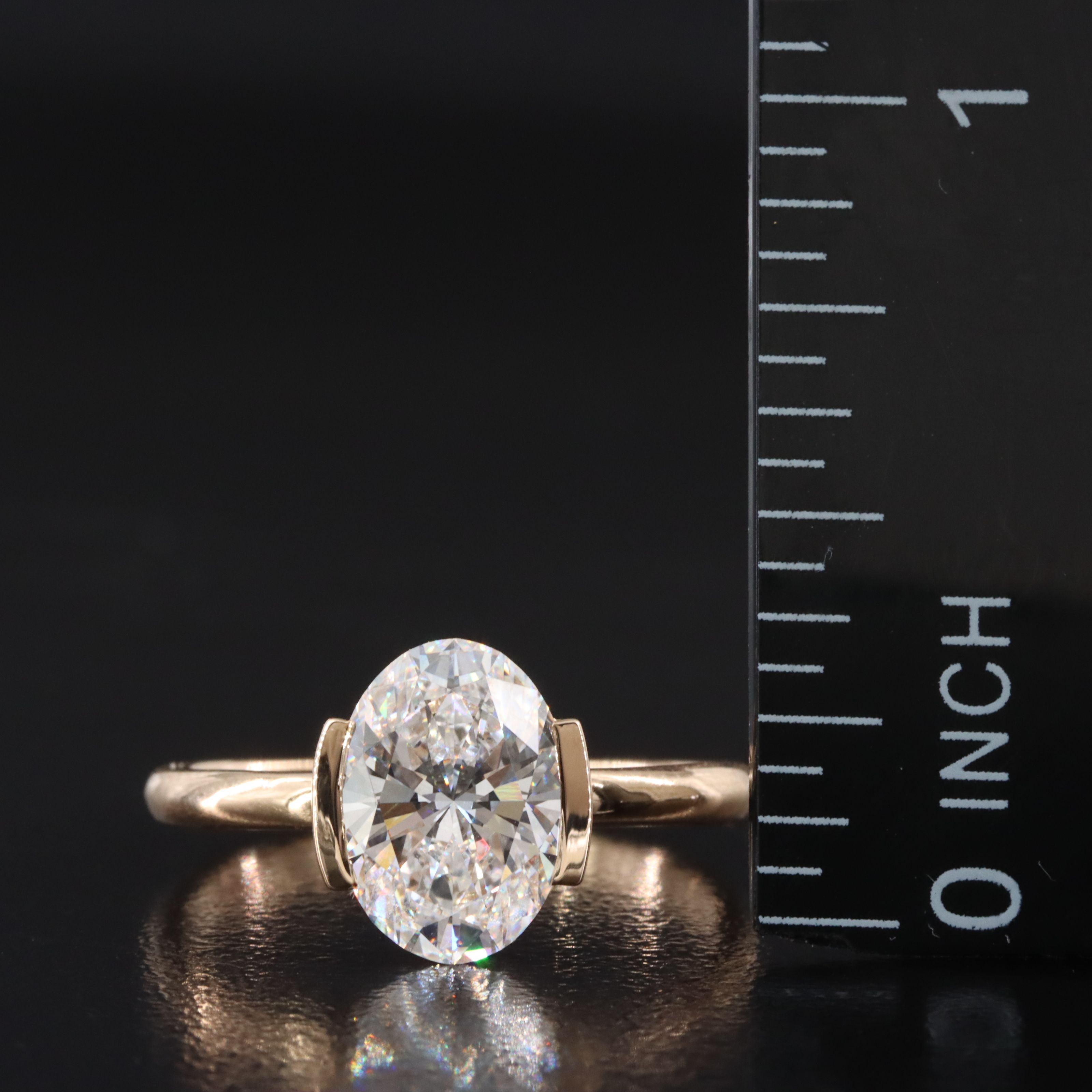 18K 2.06 CTW Lab Grown Diamond Ring with IGI Report