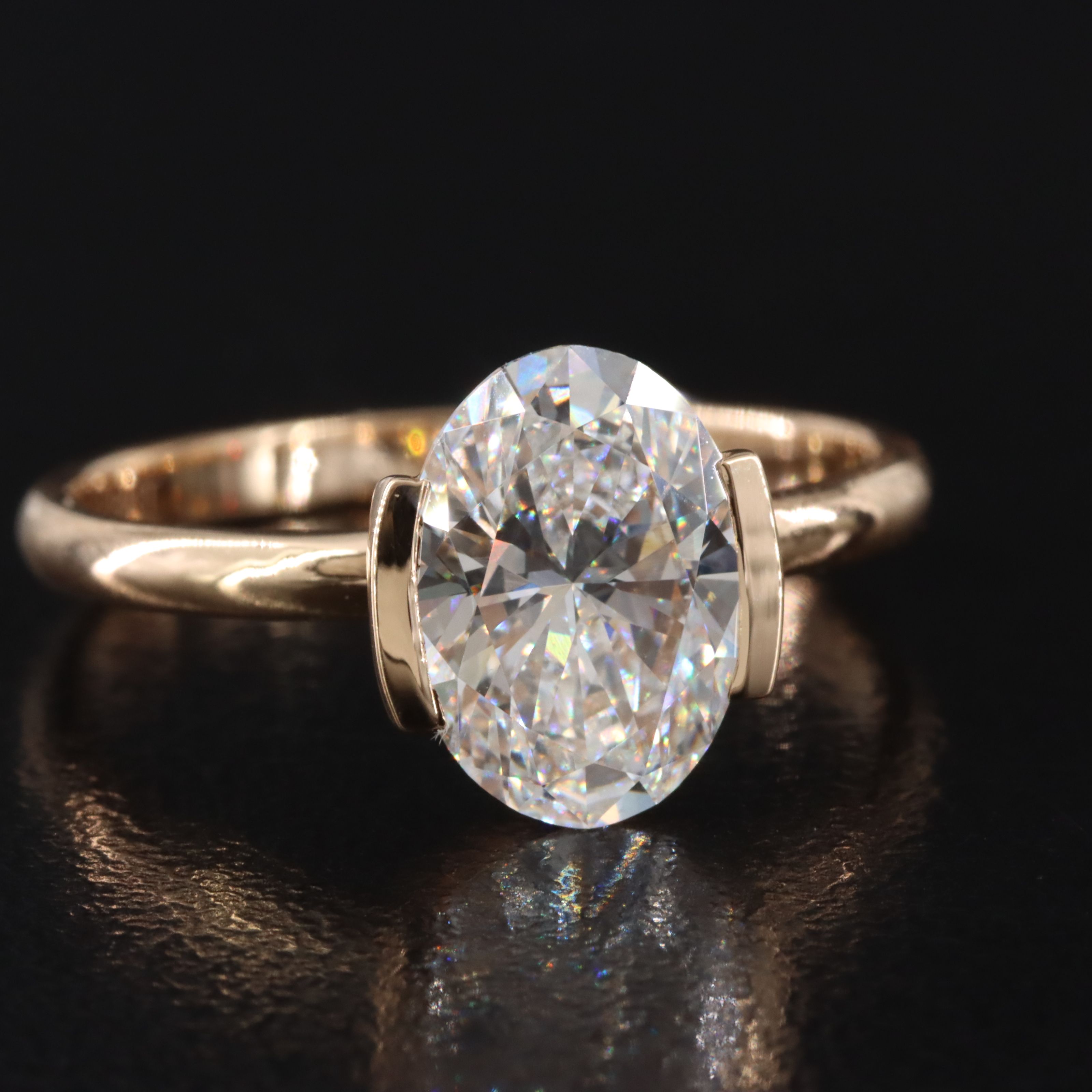 18K 2.06 CTW Lab Grown Diamond Ring with IGI Report