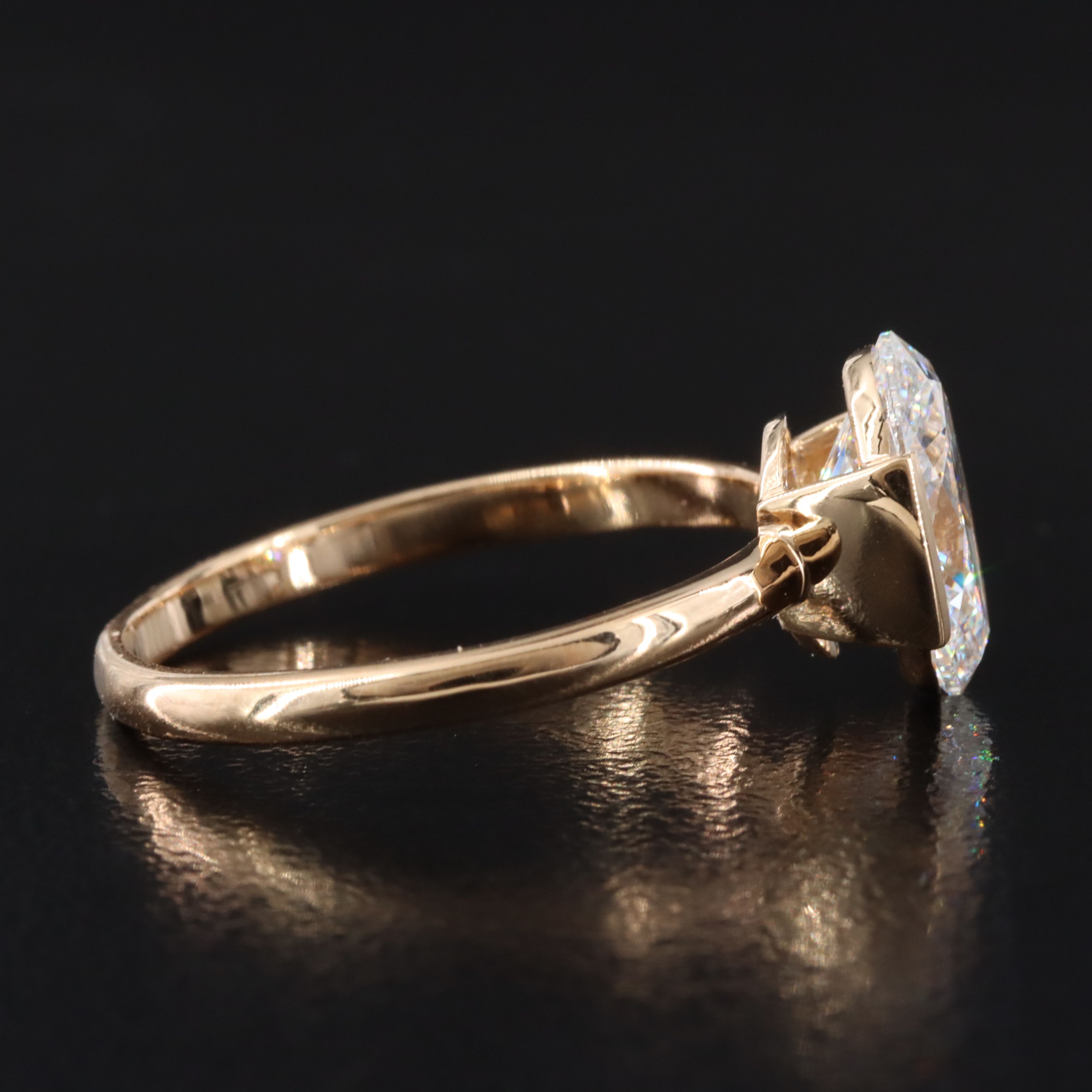 18K 2.06 CTW Lab Grown Diamond Ring with IGI Report