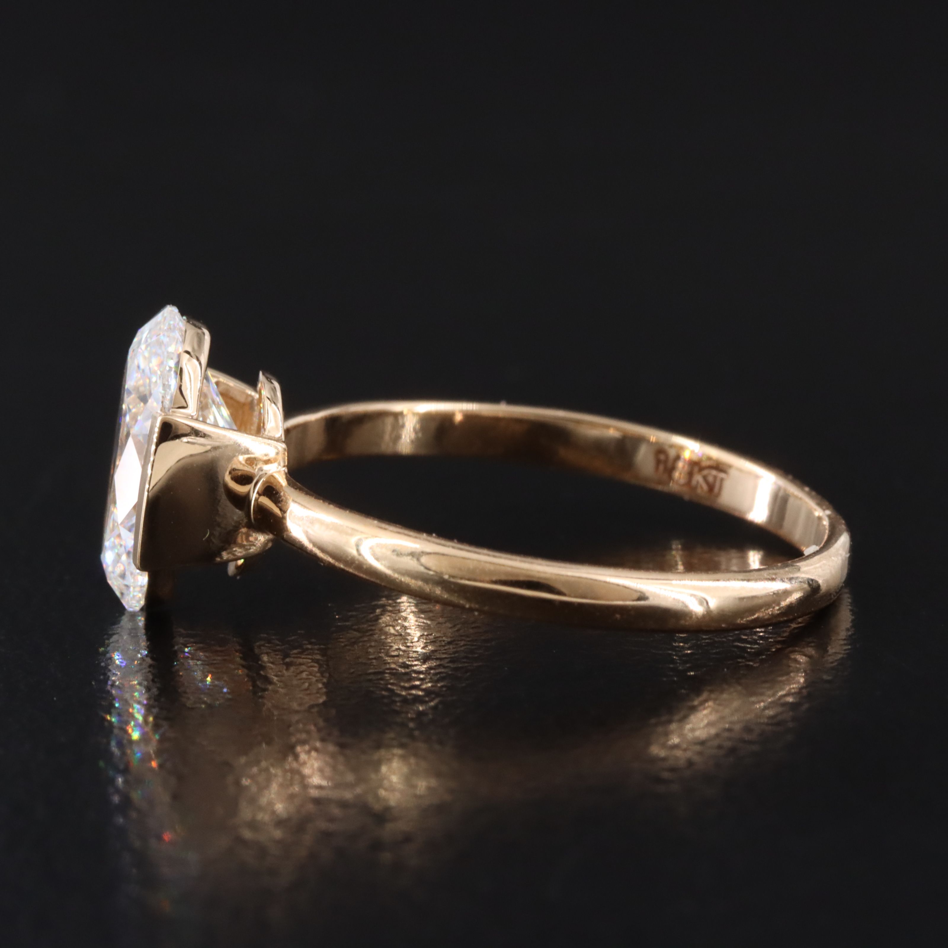 18K 2.06 CTW Lab Grown Diamond Ring with IGI Report