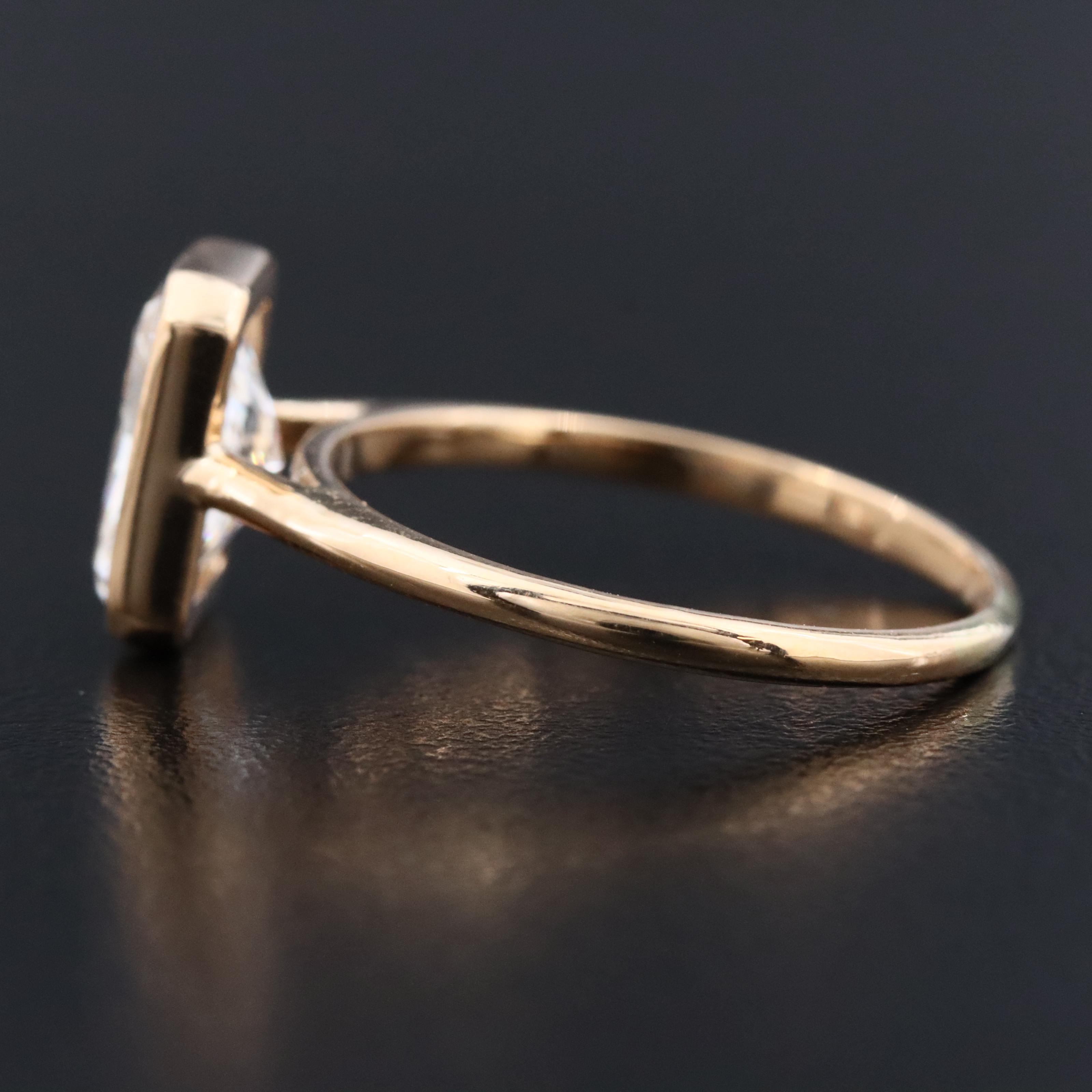 18K 2.07 CT Lab Grown Diamond Solitaire Ring with IGI Report