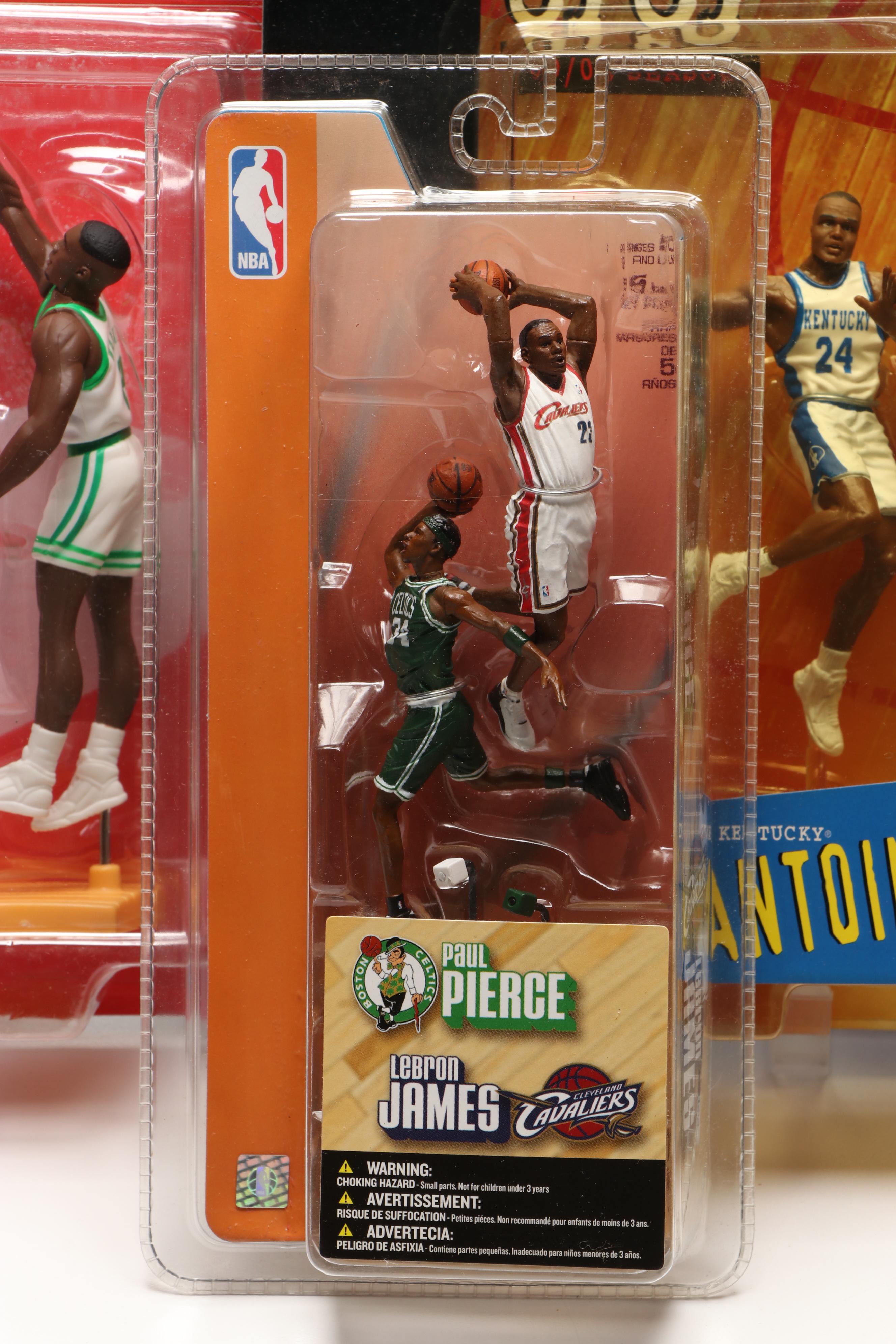 LeBron James, Paul Pierce and Antoine Walker Action Figures