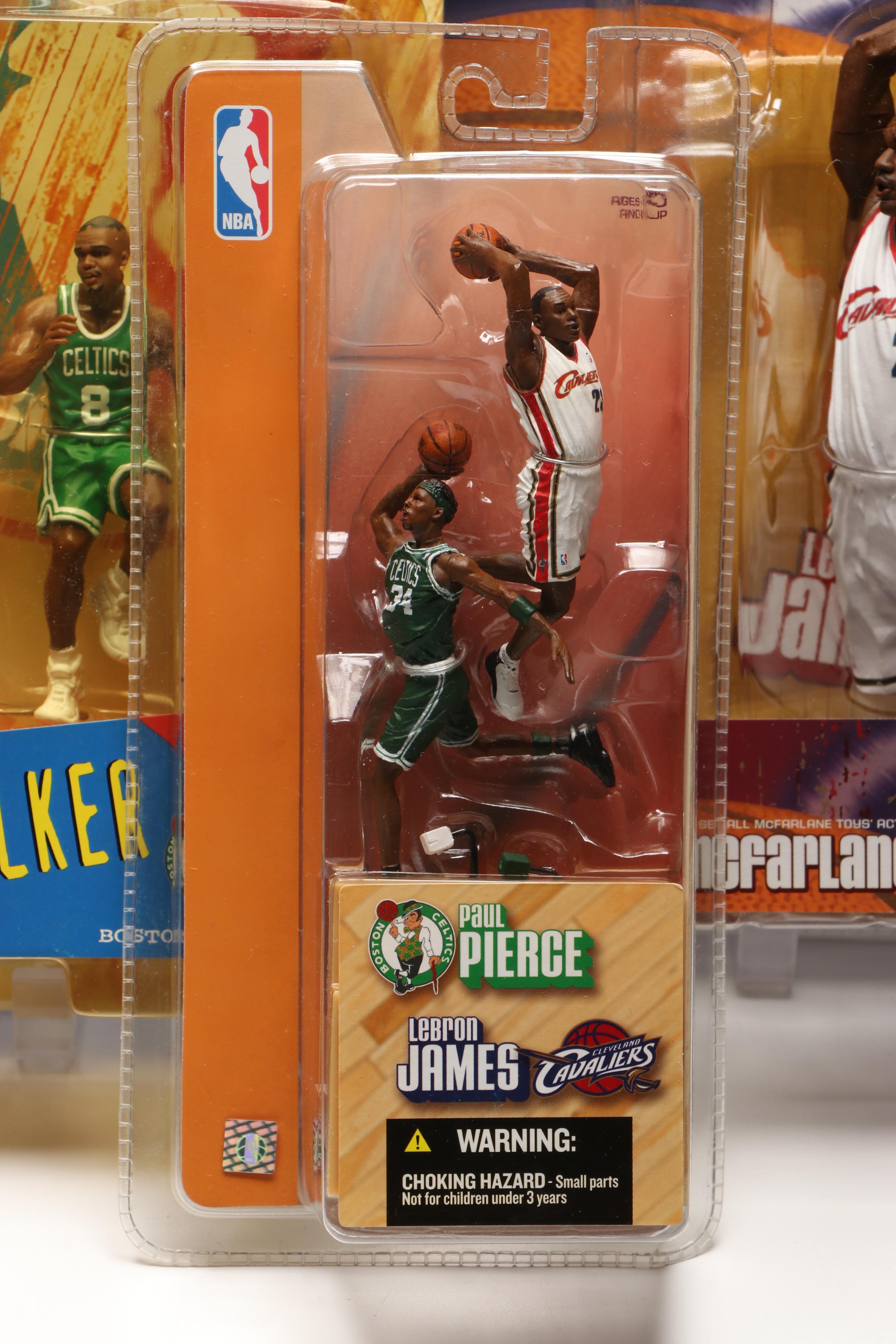 LeBron James, Paul Pierce and Antoine Walker Action Figures