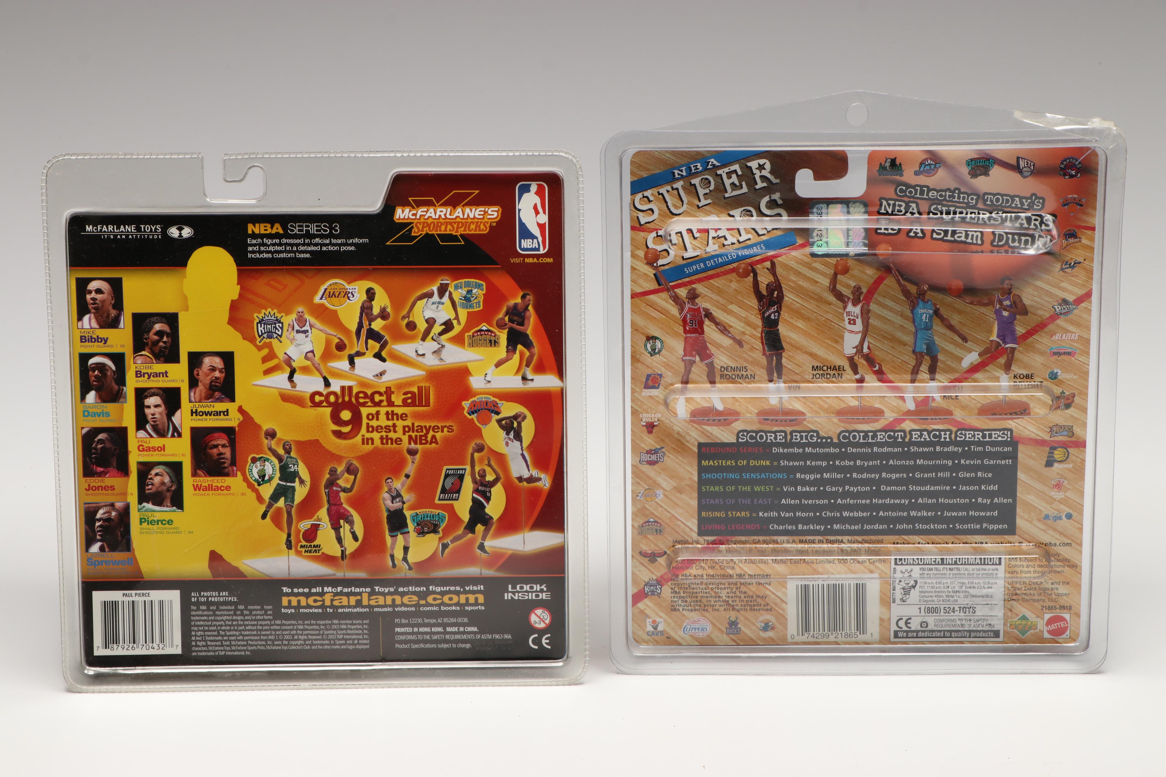 LeBron James, Paul Pierce and Antoine Walker Action Figures