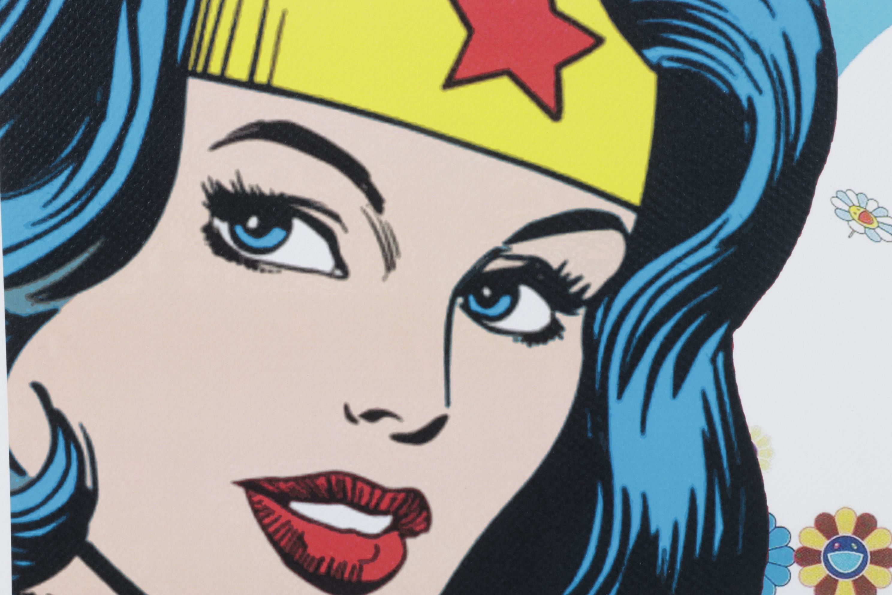 Death NYC Pop Art Graphic Print Featuring Wonder Woman x Murakami, 2025