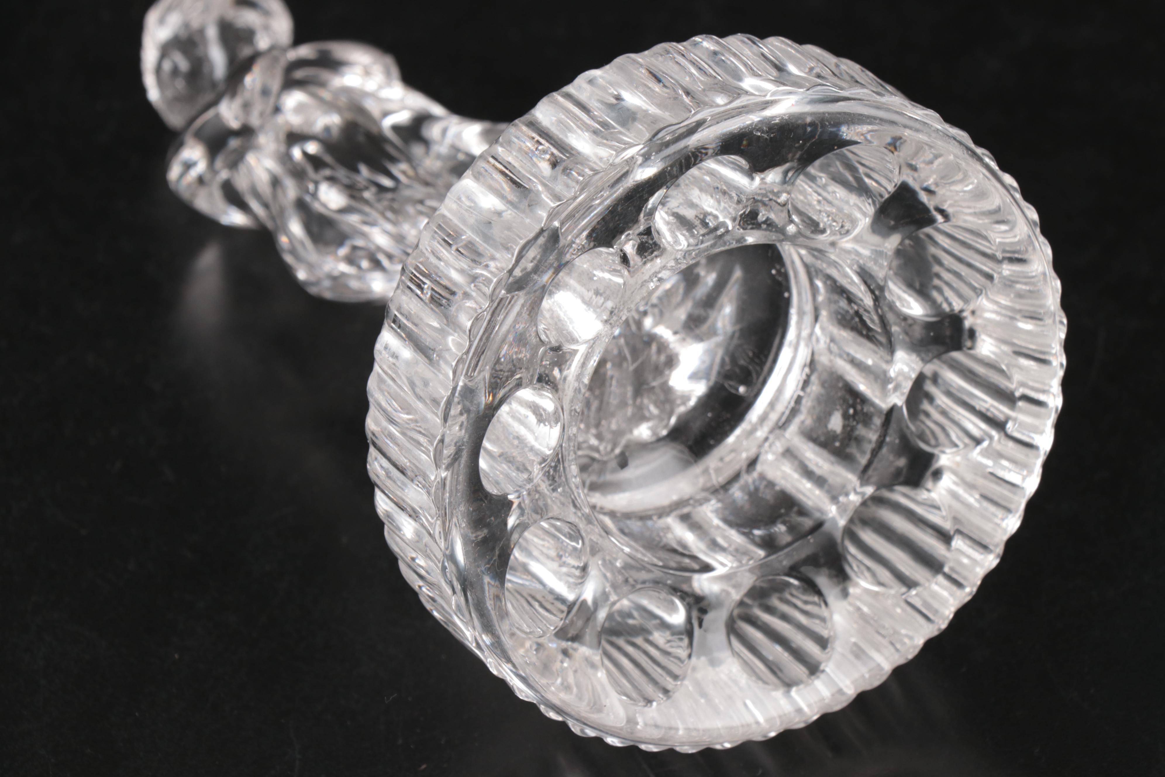 Cambridge Glass "Draped Lady" Flower Frog with More Glass Tableware