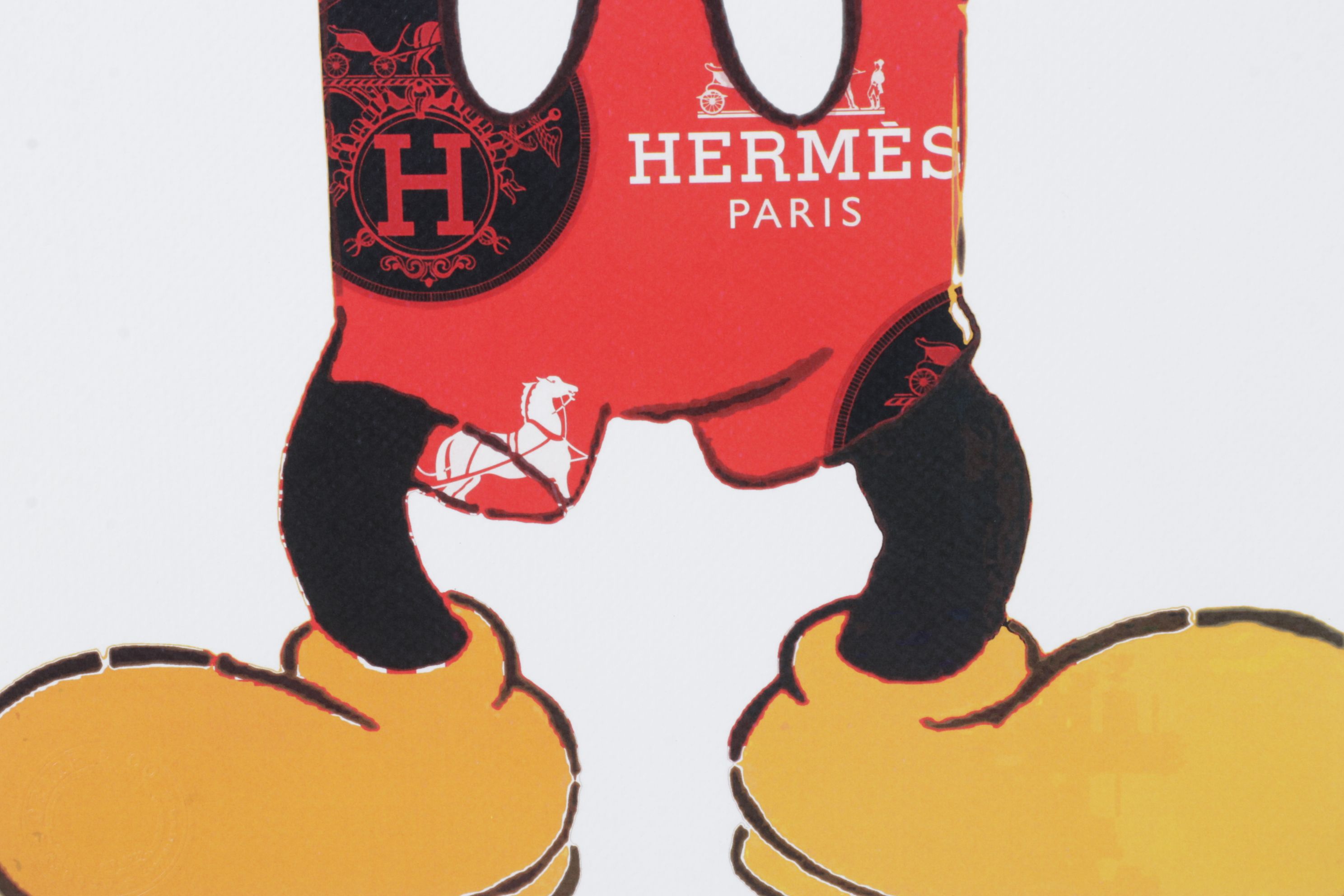 Death NYC Pop Art Digital Graphic Print Homage to Hermès x Mickey Mouse, 2025