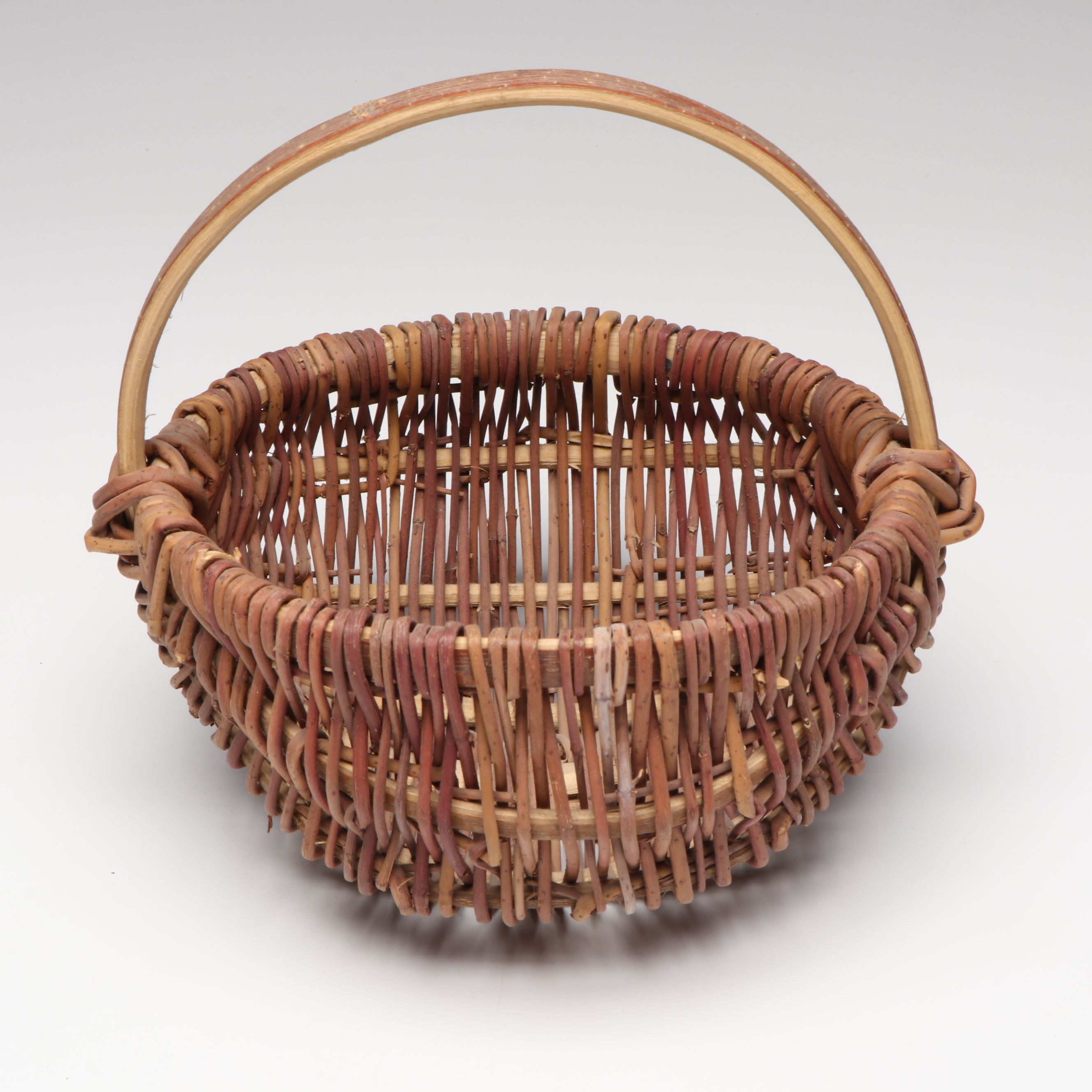 Florence Hall Athabascan Birch Bark Vessel with Dakota and Maliseet Basketry