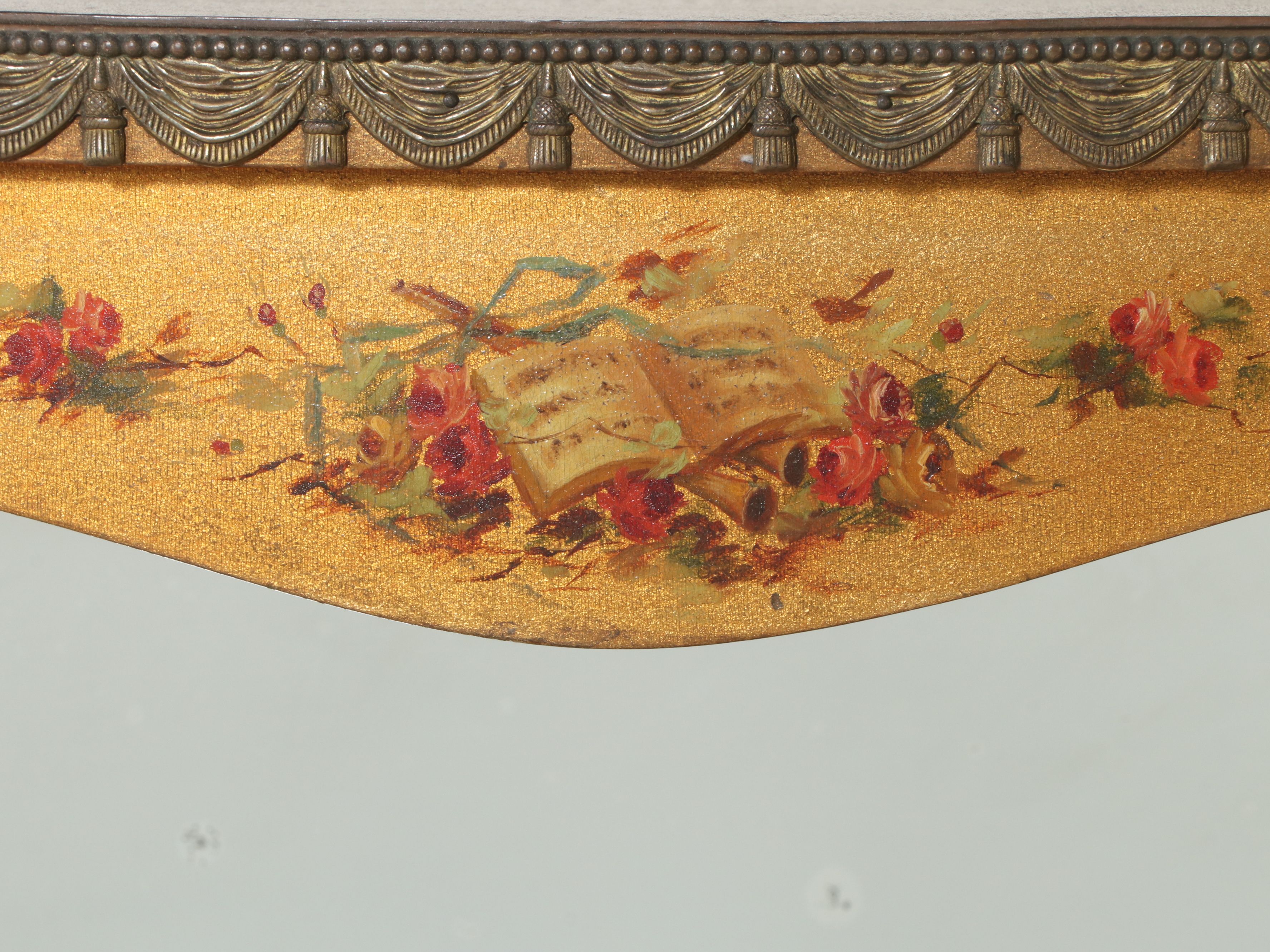 Robert Mitchell Louis XV Style Gilt and Paint-Decorated Vitrine, 20th Century