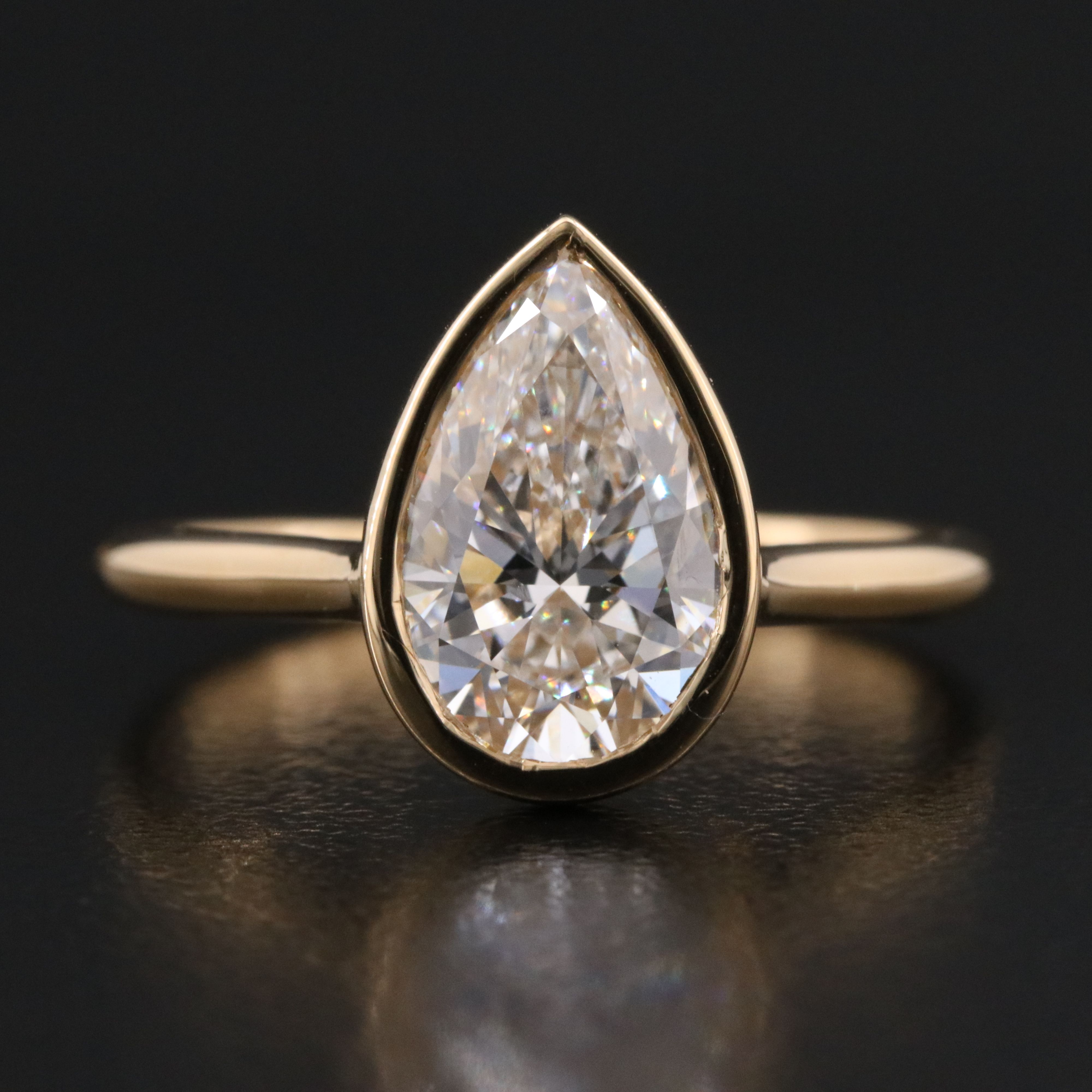 18K 2.02 CT Lab Grown Diamond Solitaire Ring with IGI Report