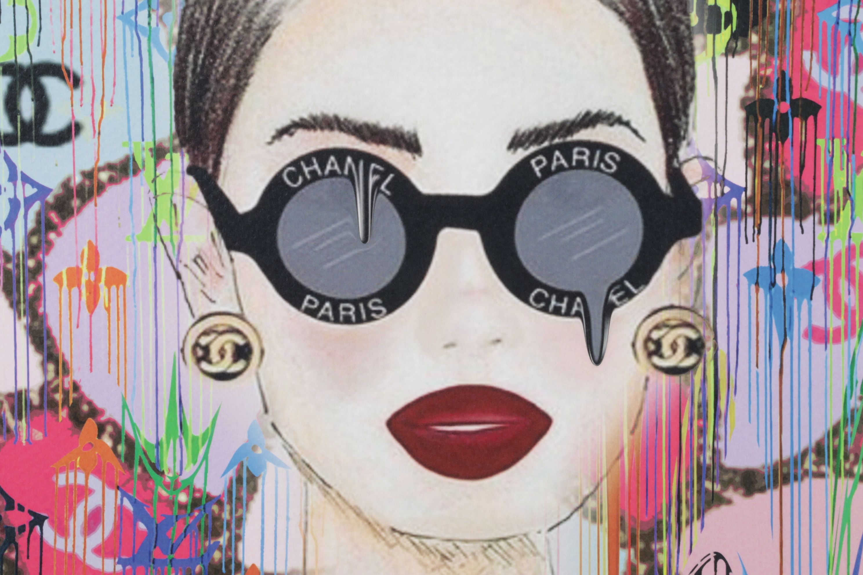 Death NYC Graphic Digital Print Homage Chanel x Louis Vuitton, 2025