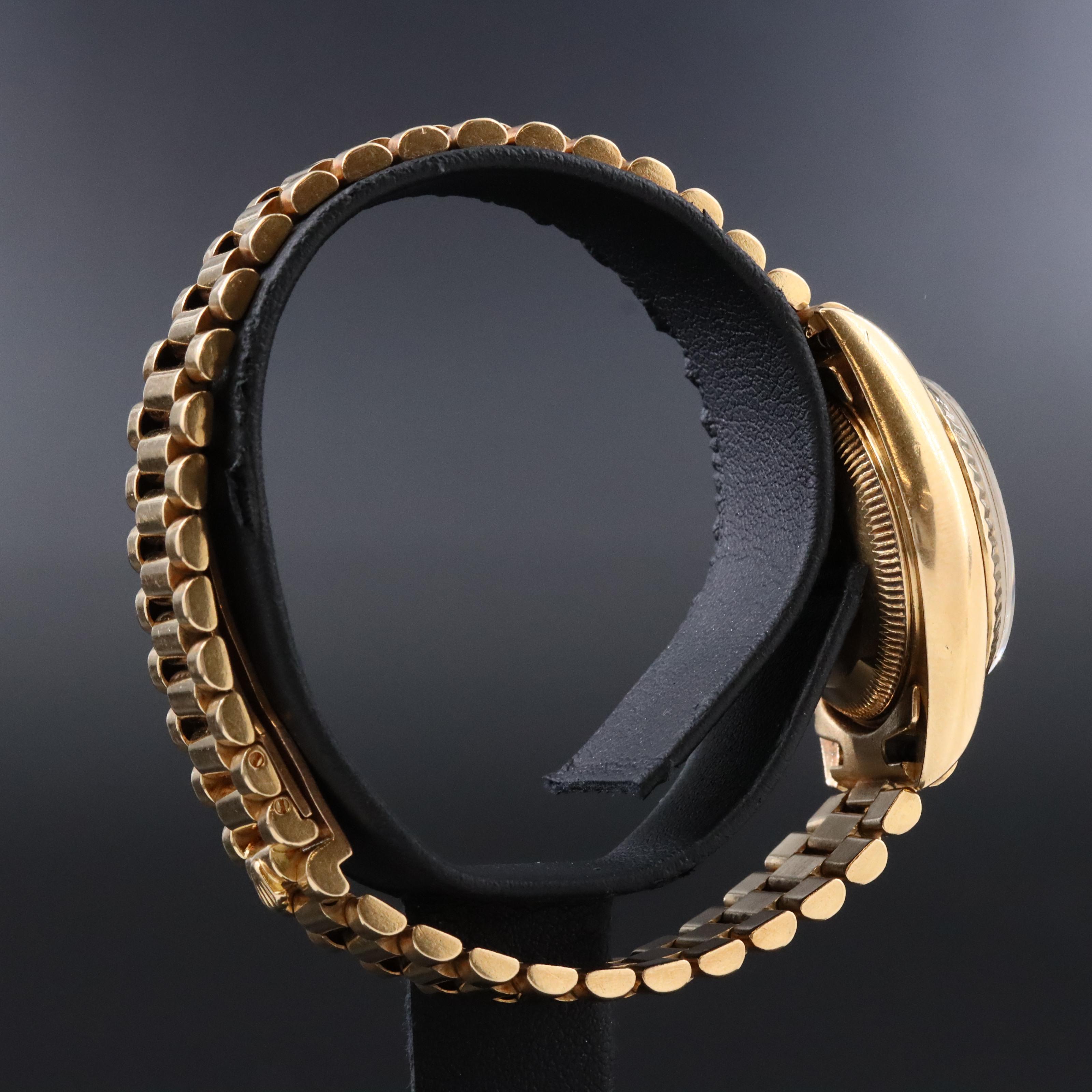 1983 Rolex Custom Diamond Dial President Band 69178 Date Watch