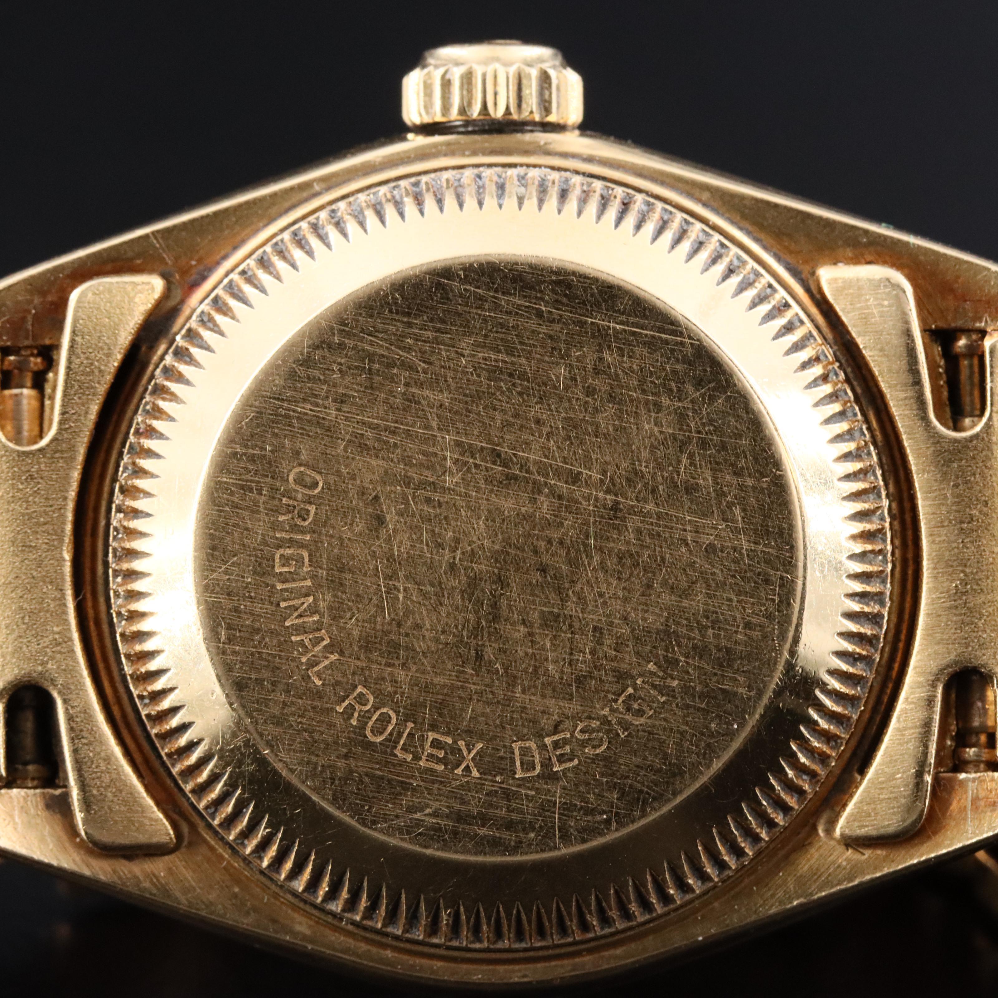 1983 Rolex Custom Diamond Dial President Band 69178 Date Watch