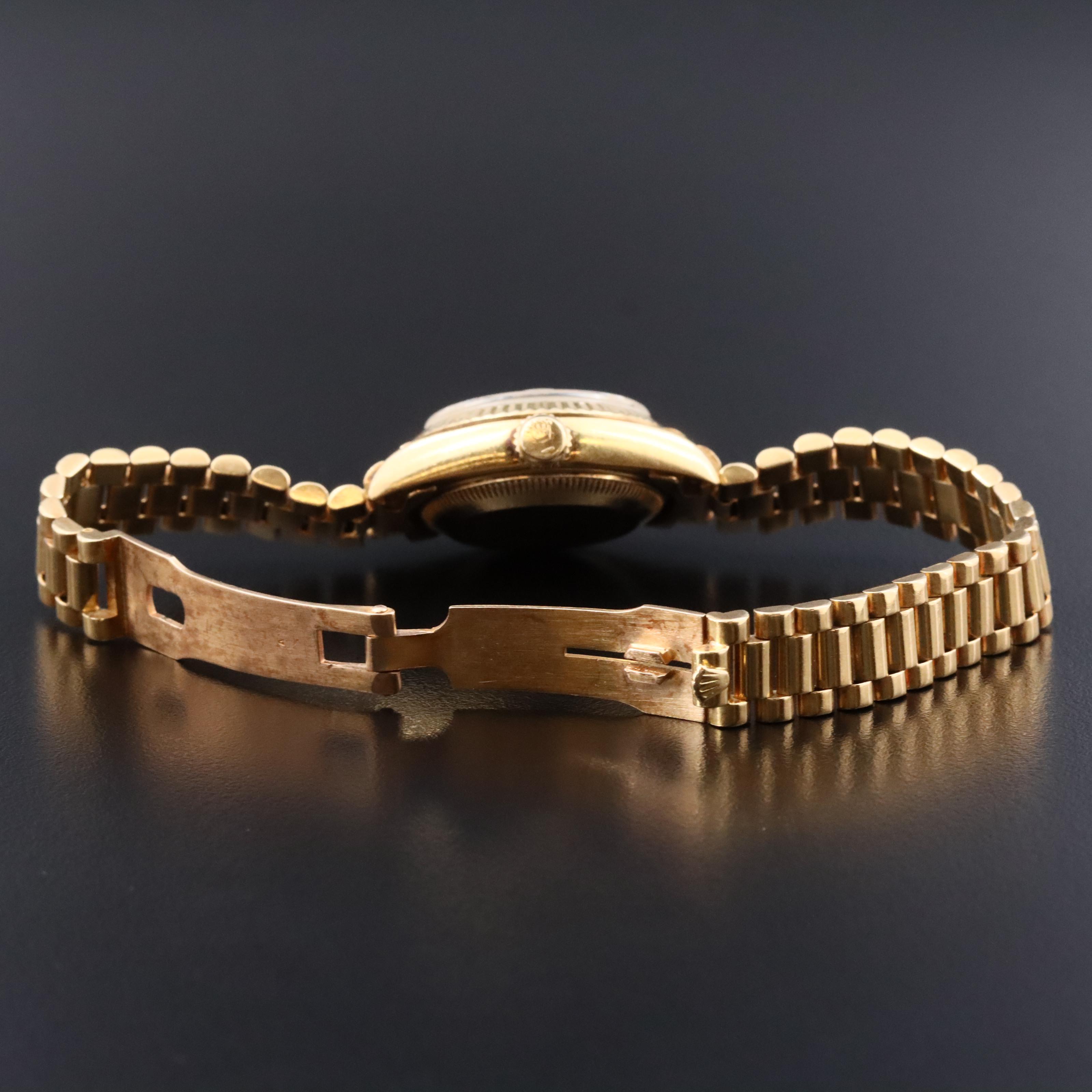 1983 Rolex Custom Diamond Dial President Band 69178 Date Watch