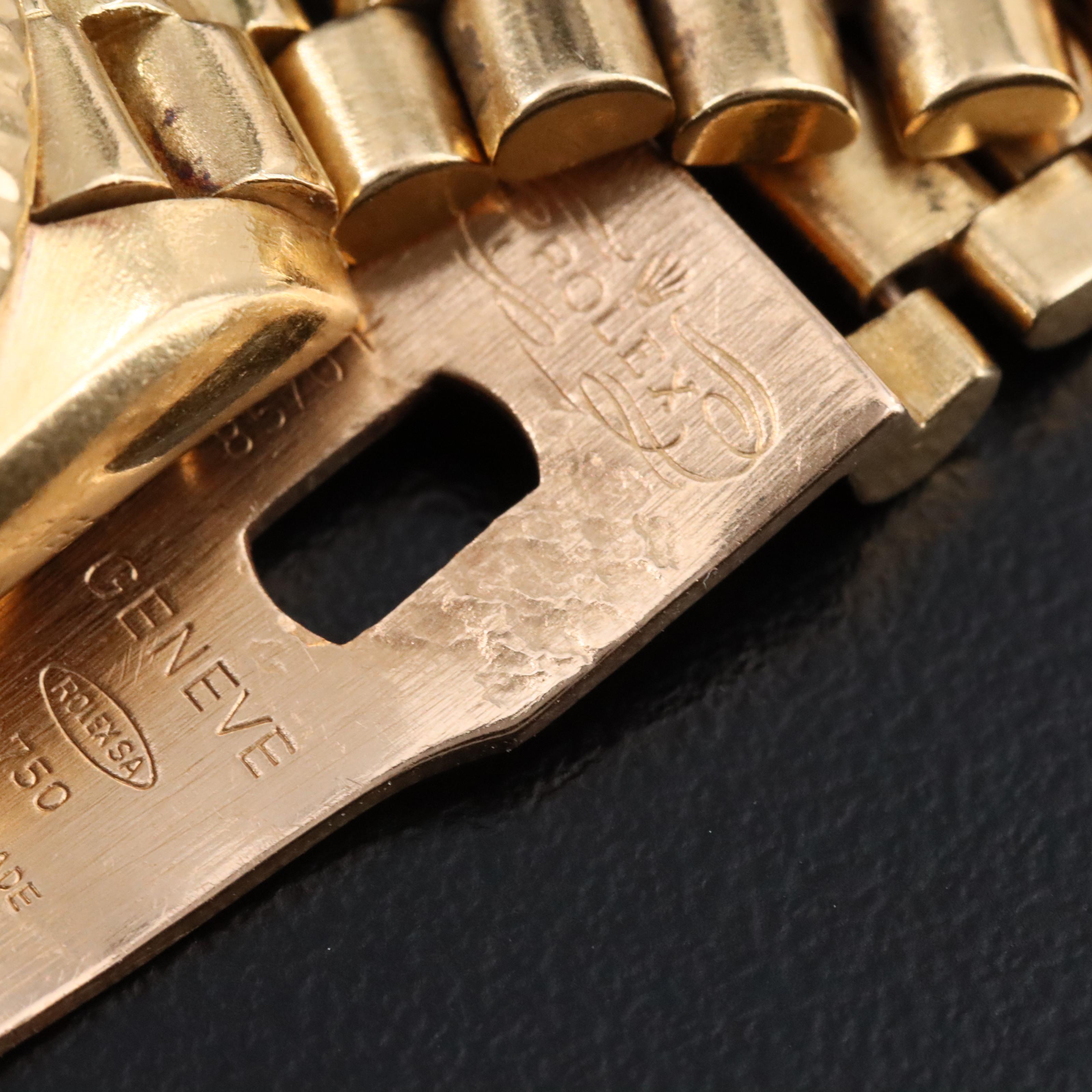 1983 Rolex Custom Diamond Dial President Band 69178 Date Watch