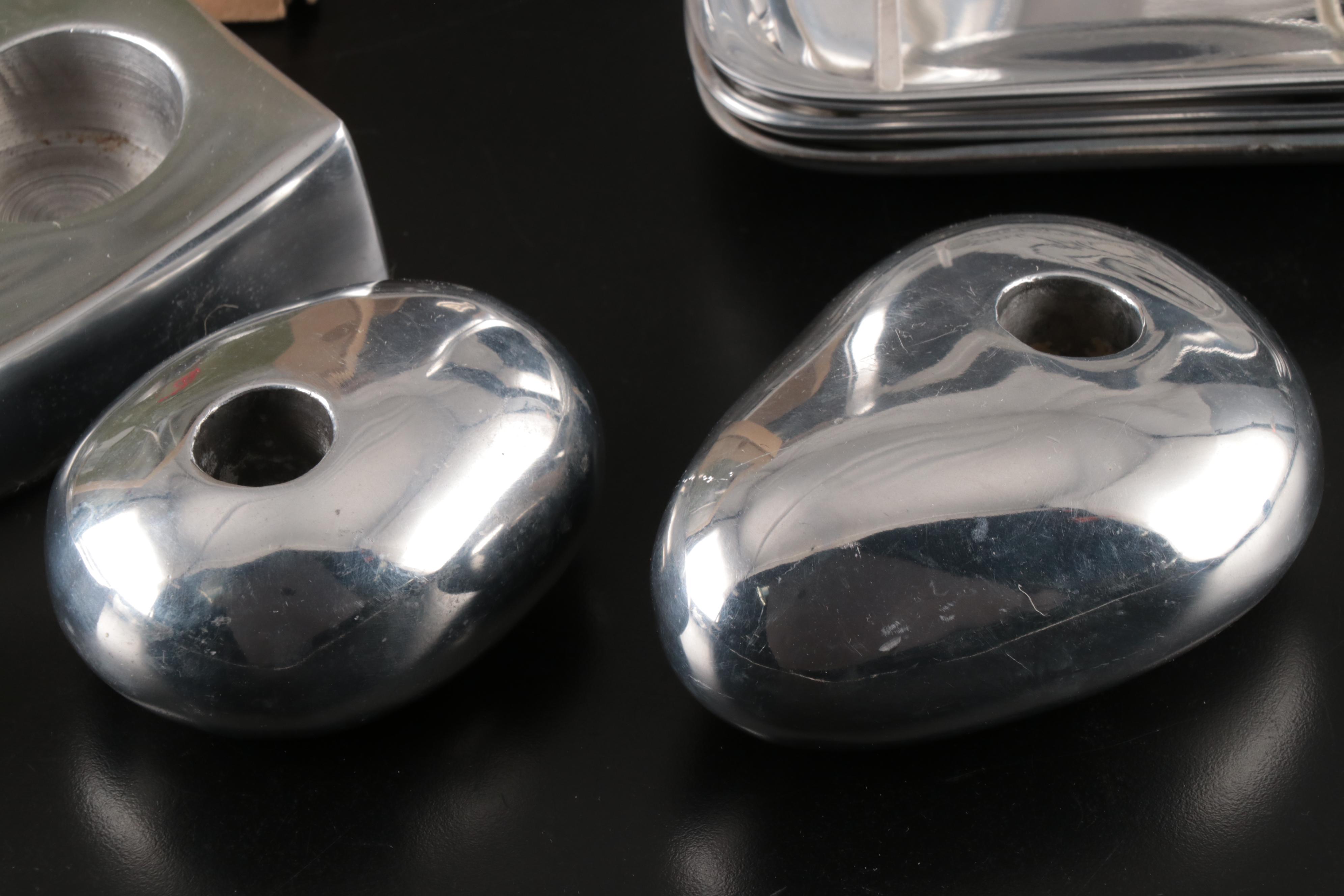 Nambé Polished Alloy Tray, Alessi Sugar Bowl, and More Table Accessories