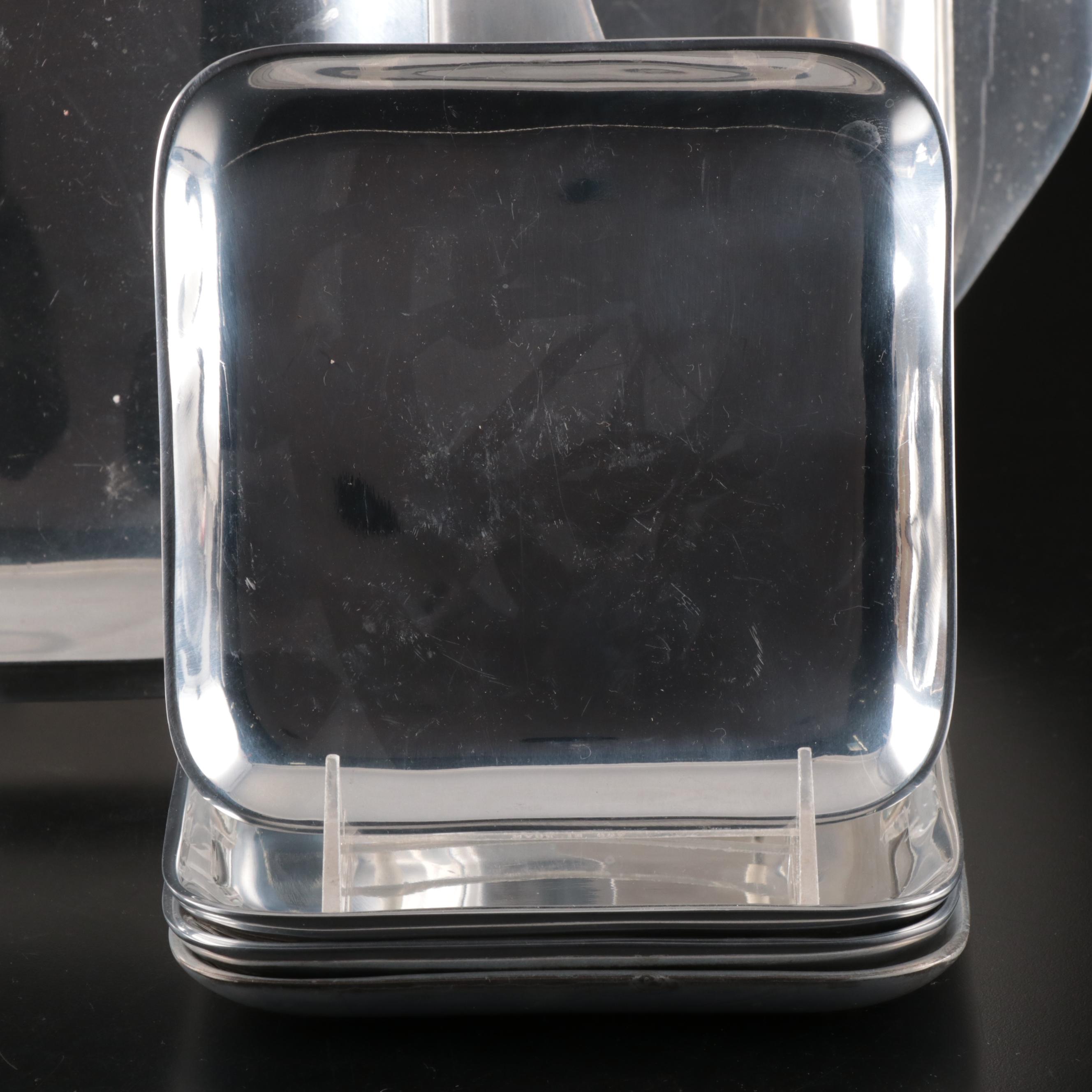 Nambé Polished Alloy Tray, Alessi Sugar Bowl, and More Table Accessories