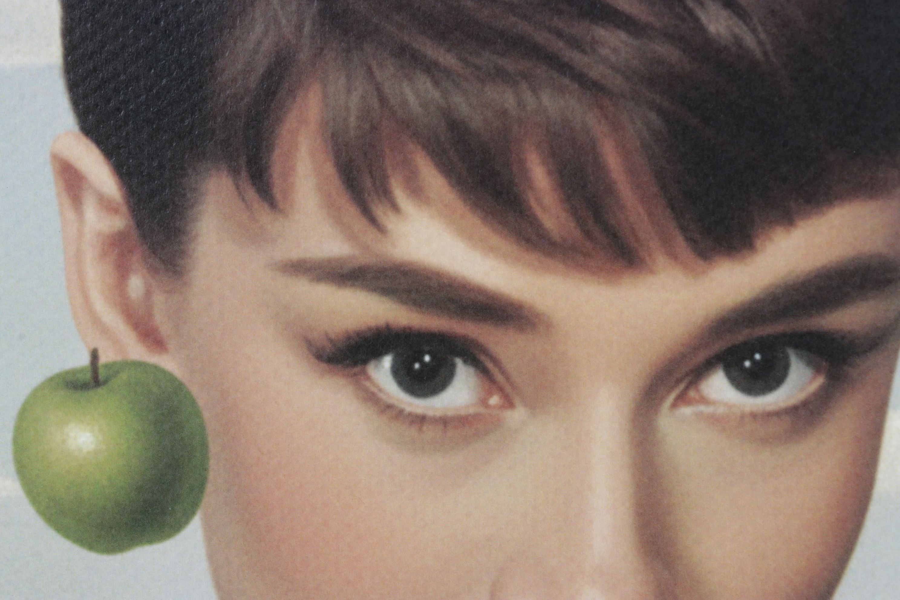 Death NYC Pop Art Digital Print Homage to René Magritte x Audrey Hepburn, 2025