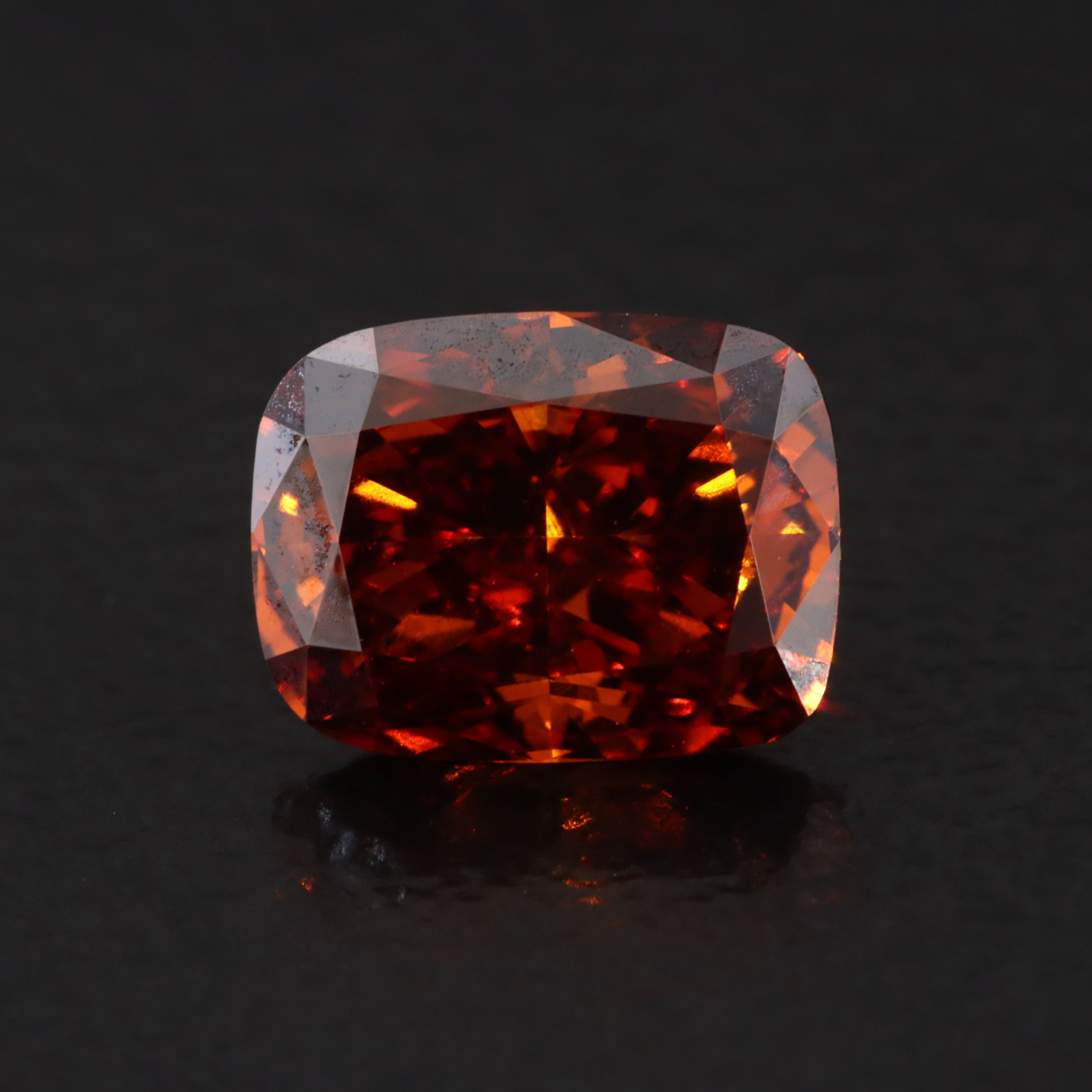 Loose 1.04 CT Lab Grown Fancy Orange Diamond with IGI Report