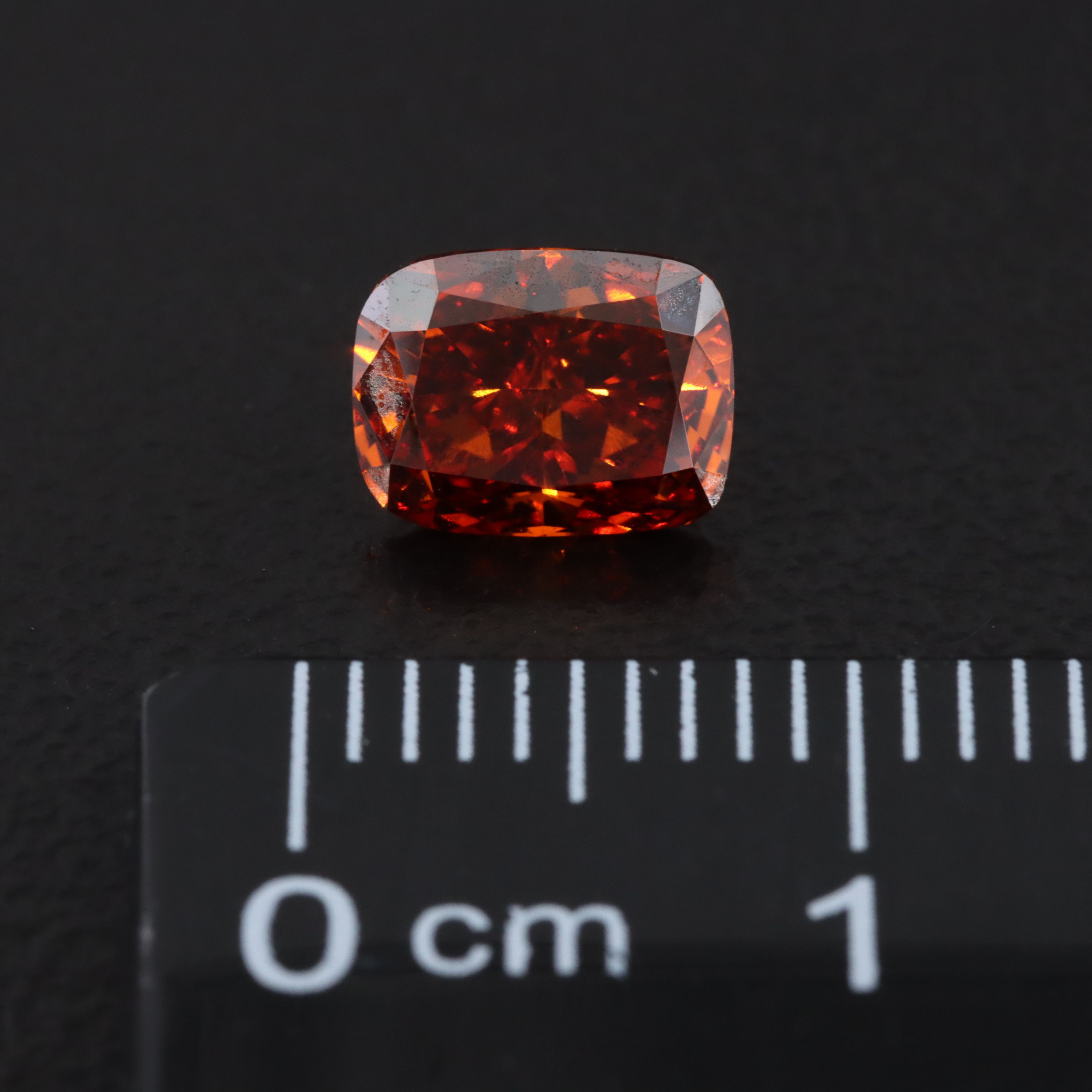 Loose 1.04 CT Lab Grown Fancy Orange Diamond with IGI Report