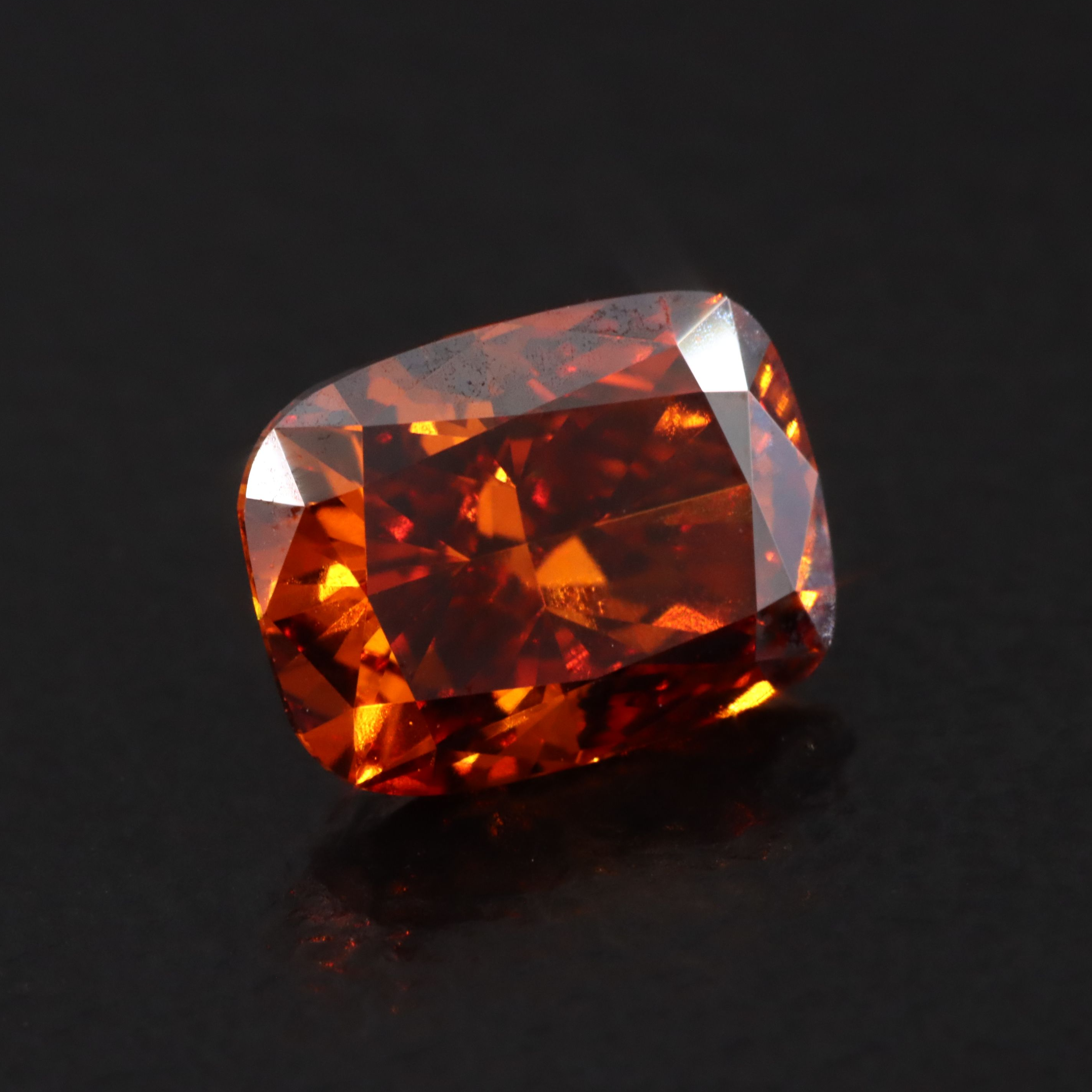 Loose 1.04 CT Lab Grown Fancy Orange Diamond with IGI Report