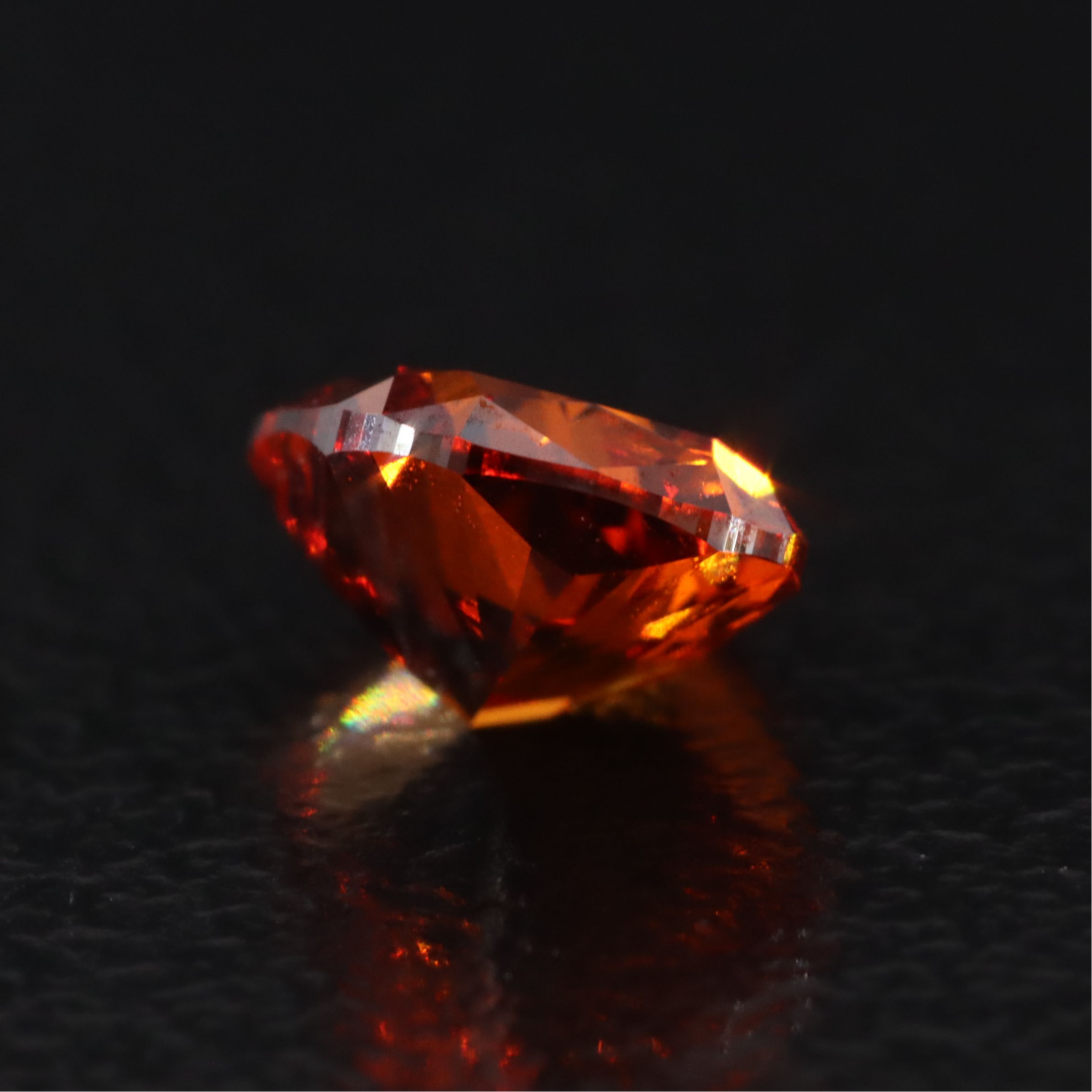 Loose 1.04 CT Lab Grown Fancy Orange Diamond with IGI Report