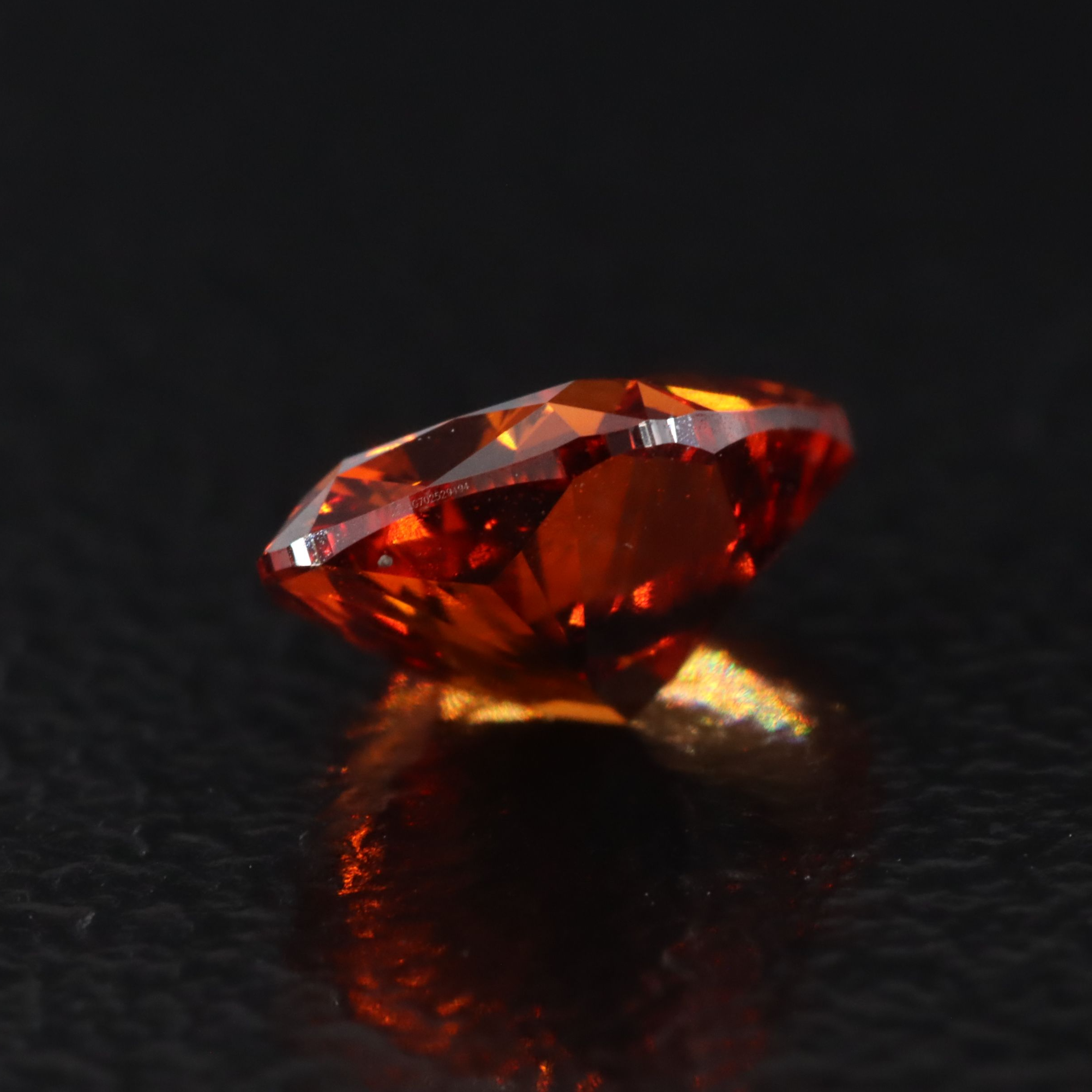 Loose 1.04 CT Lab Grown Fancy Orange Diamond with IGI Report