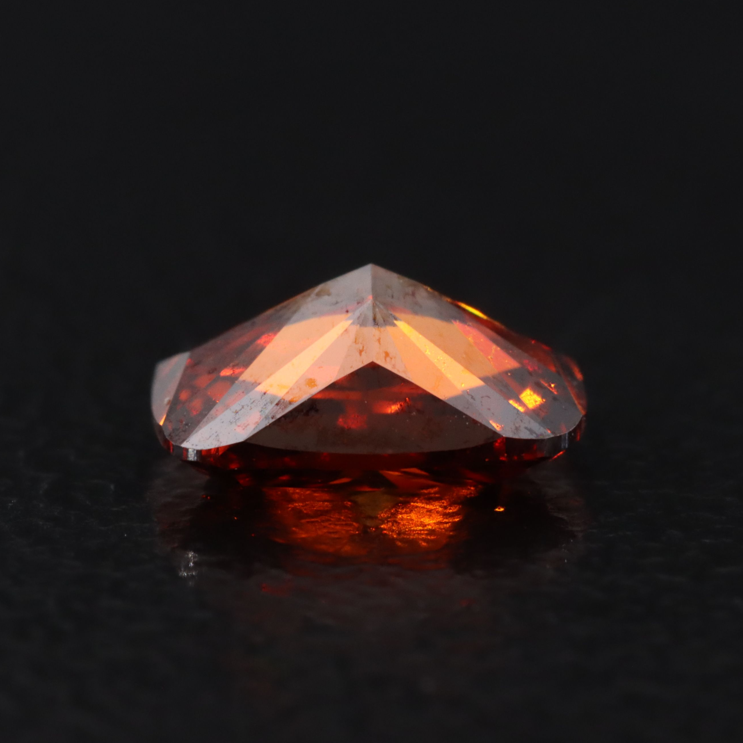 Loose 1.04 CT Lab Grown Fancy Orange Diamond with IGI Report