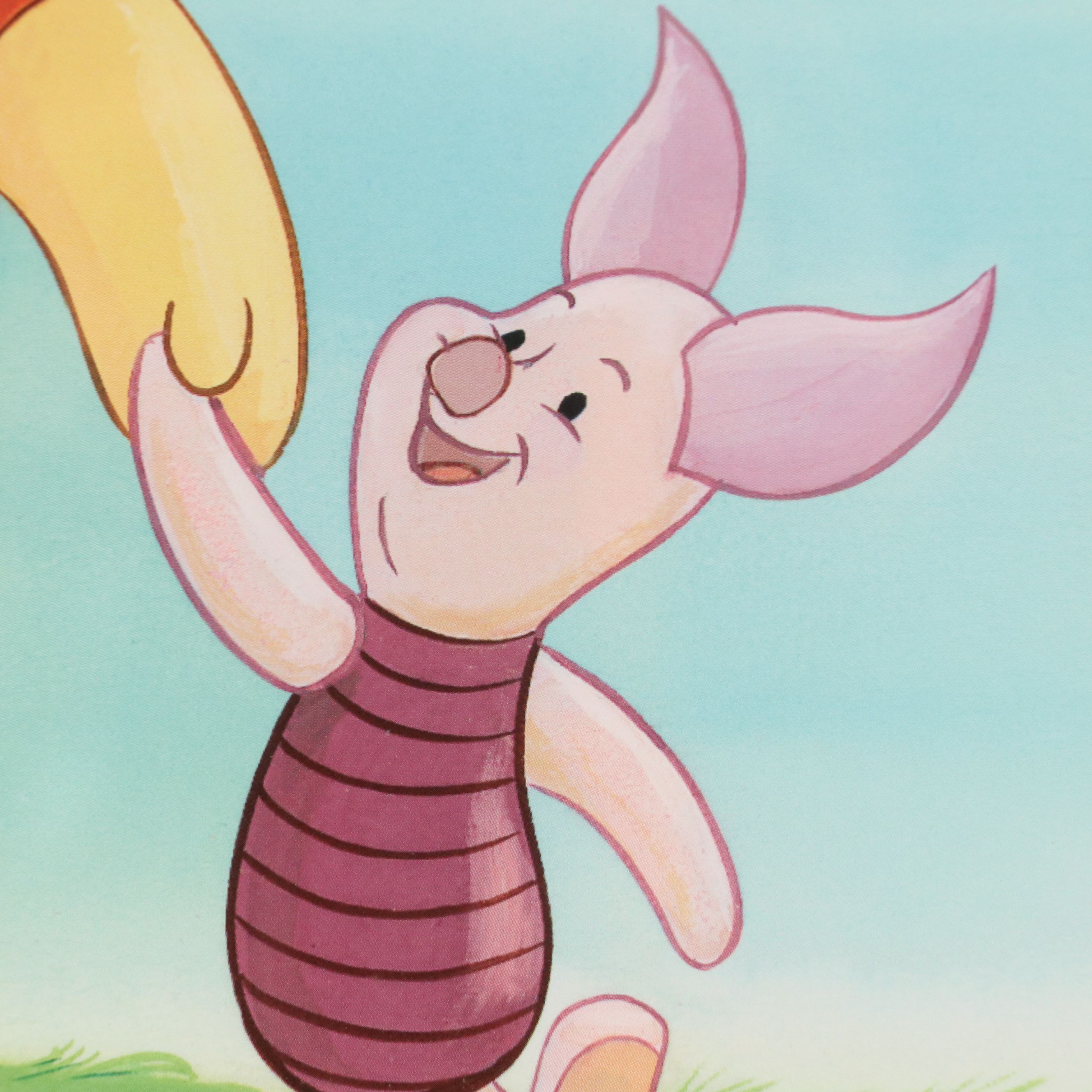 Offset Lithograph of Piglet and Winnie the Pooh, Late 20th Century