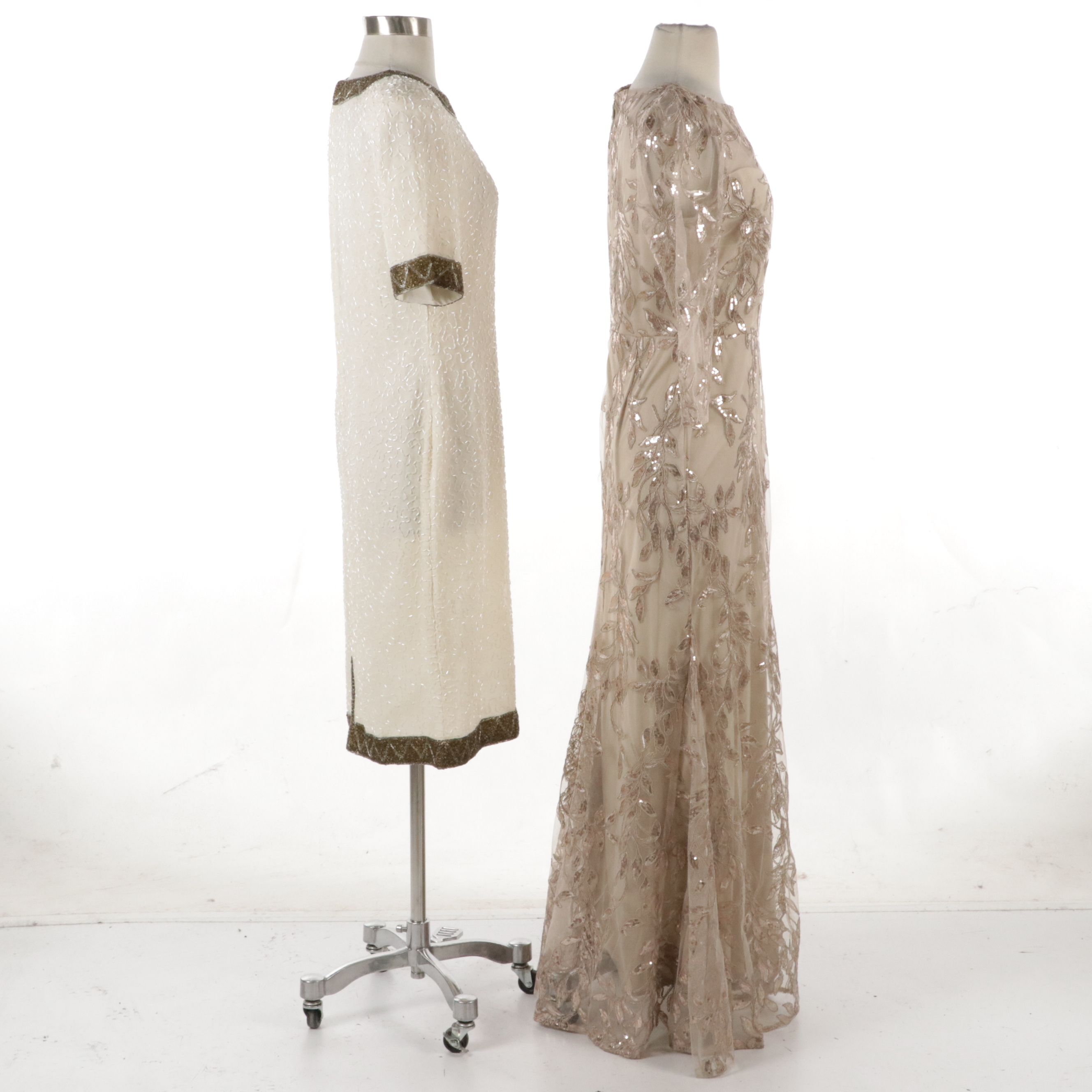 Robert Anthony Beaded Midi Dress with R&M Richards Beaded Evening Dress