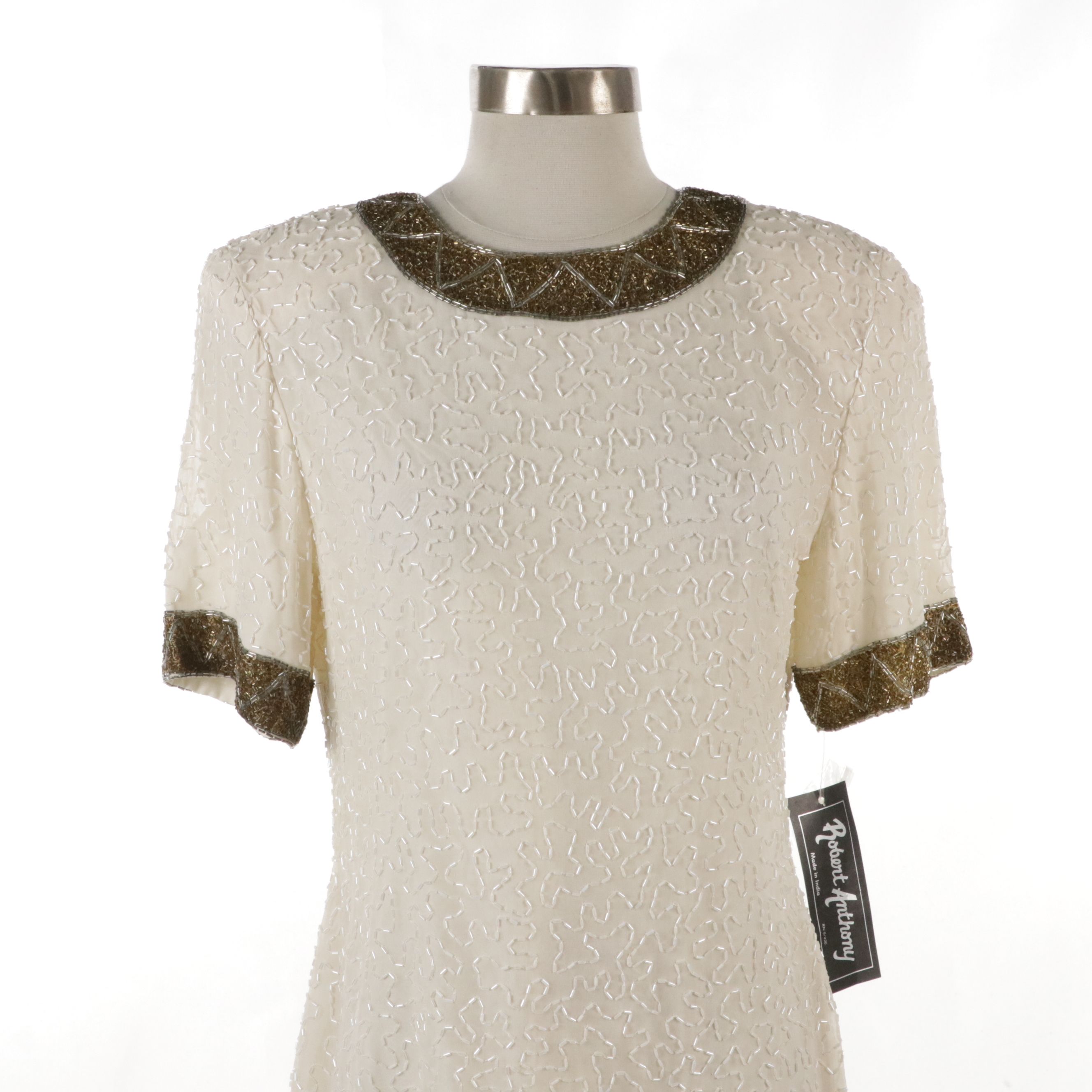 Robert Anthony Beaded Midi Dress with R&M Richards Beaded Evening Dress