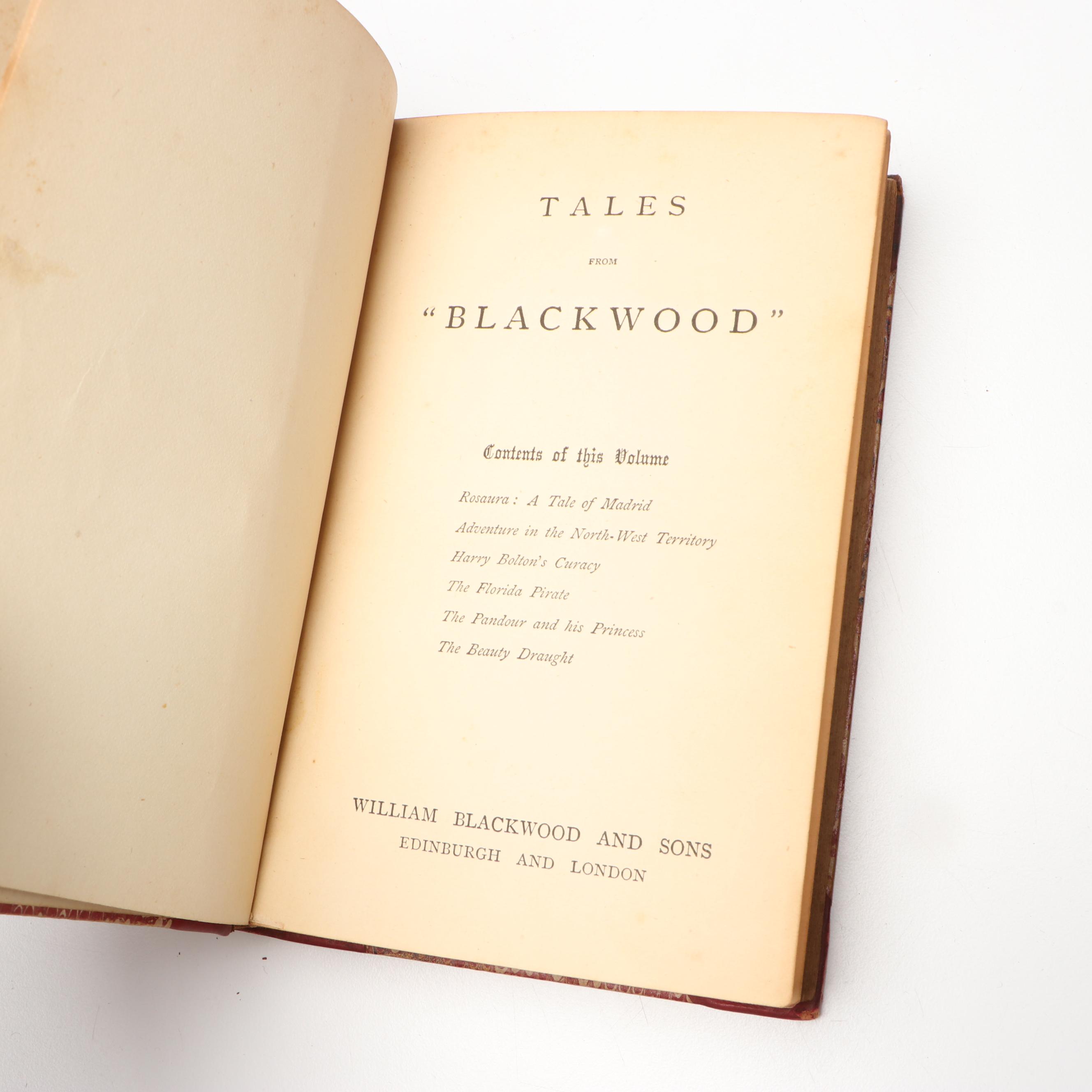 Leather Bound "Tales from Blackwood" Partial Set by Chalmers H. Roberts