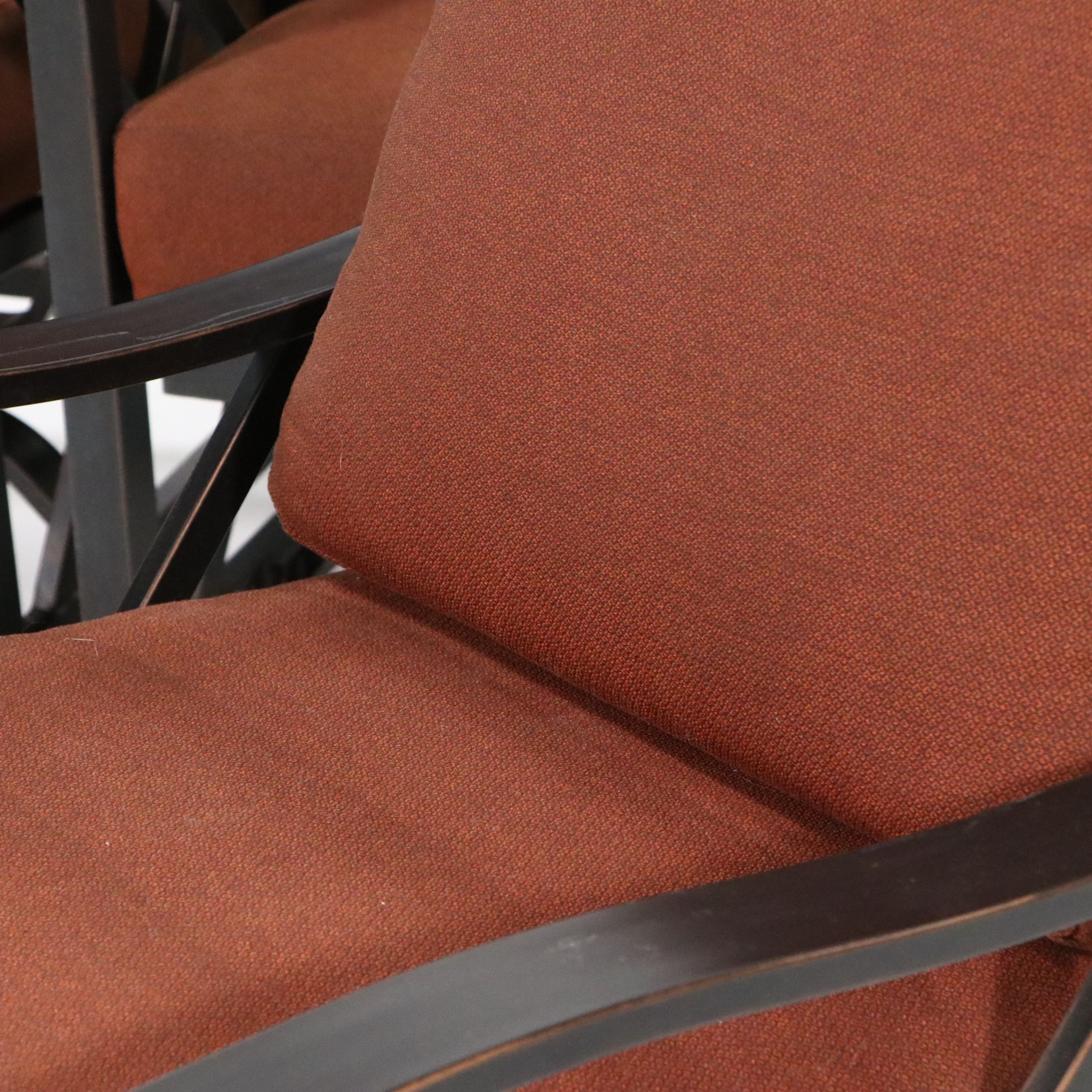 Contemporary Five-Piece Patio Lounge Set with Fire Pit Table