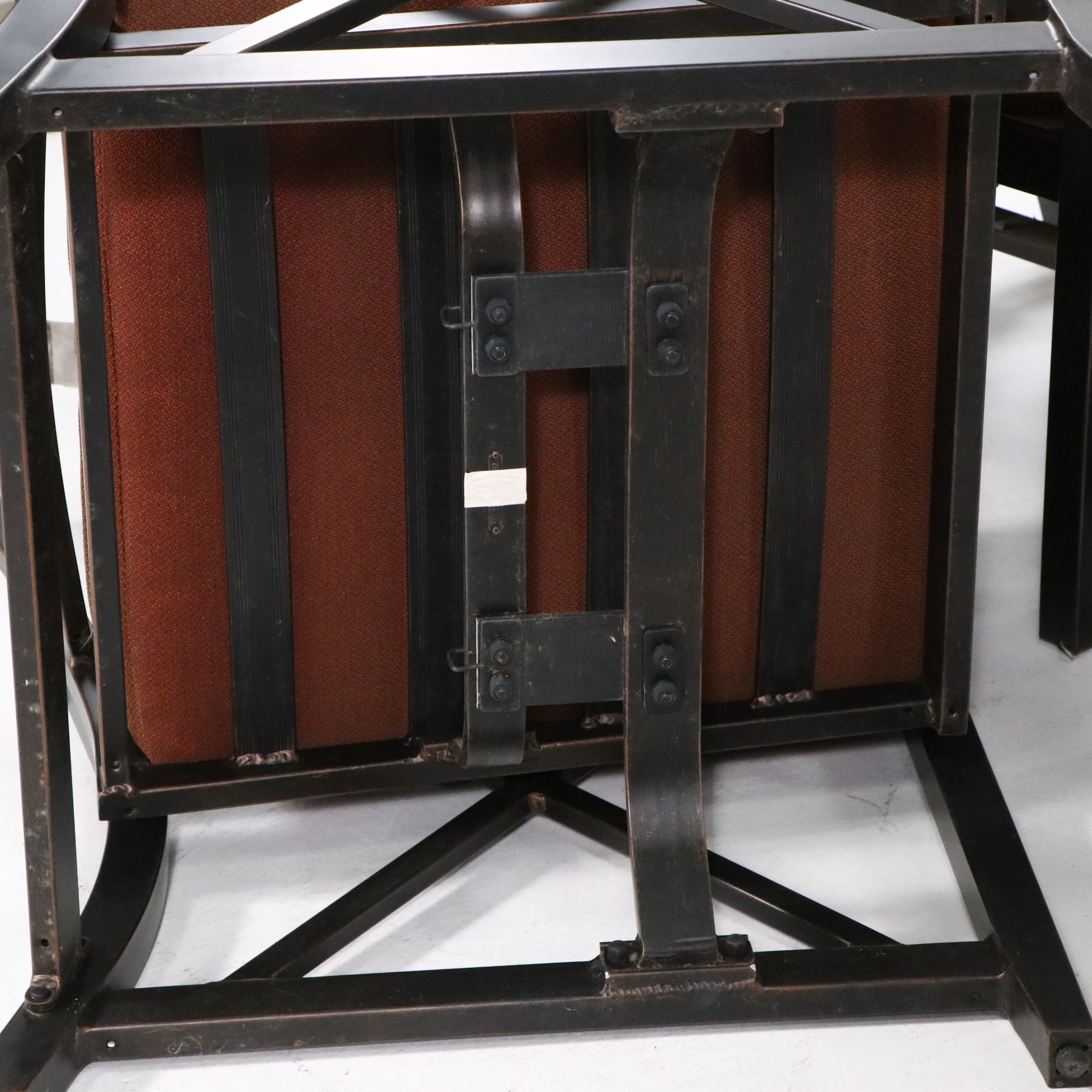 Contemporary Five-Piece Patio Lounge Set with Fire Pit Table