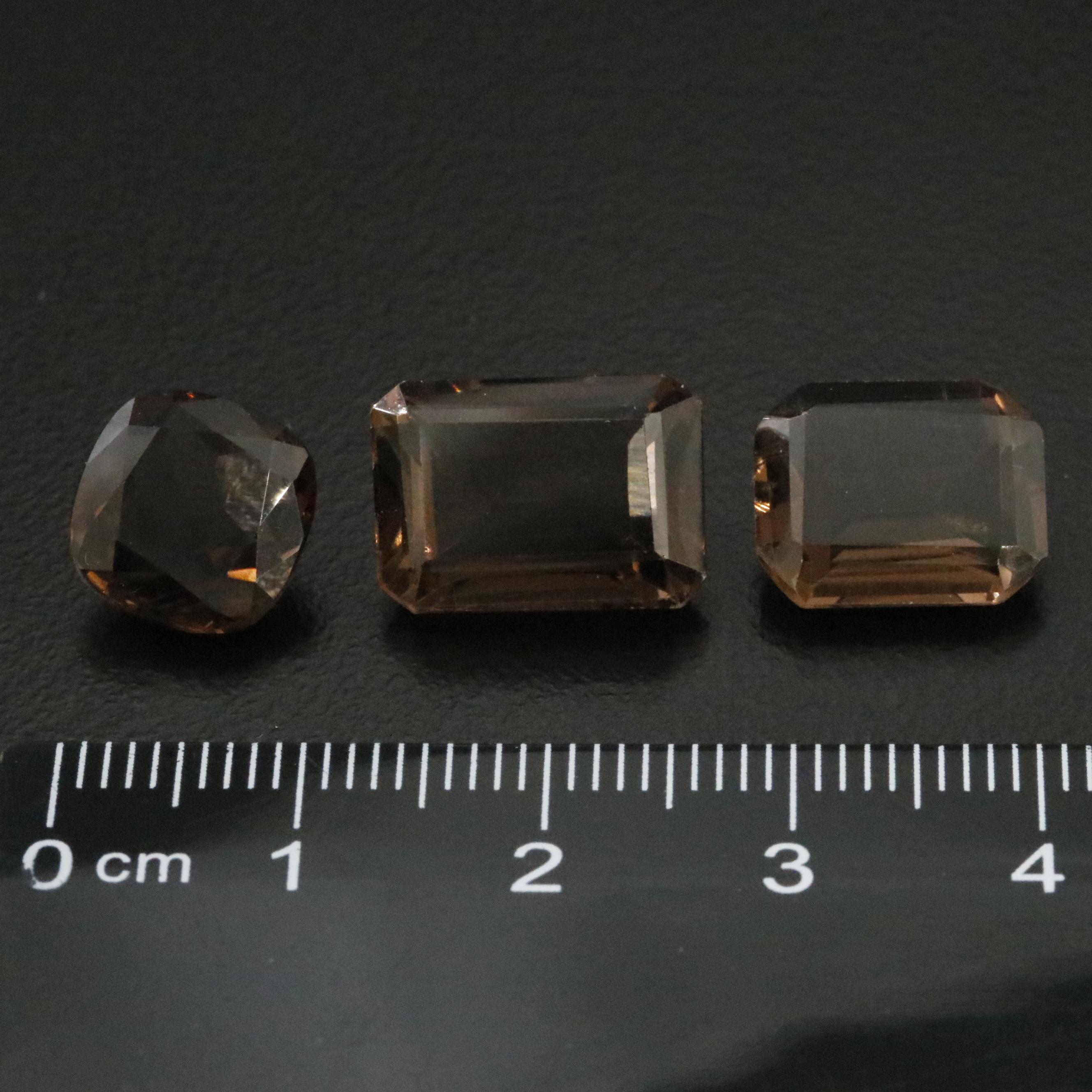 Loose 15.65 CTW Smoky Quartz Lot