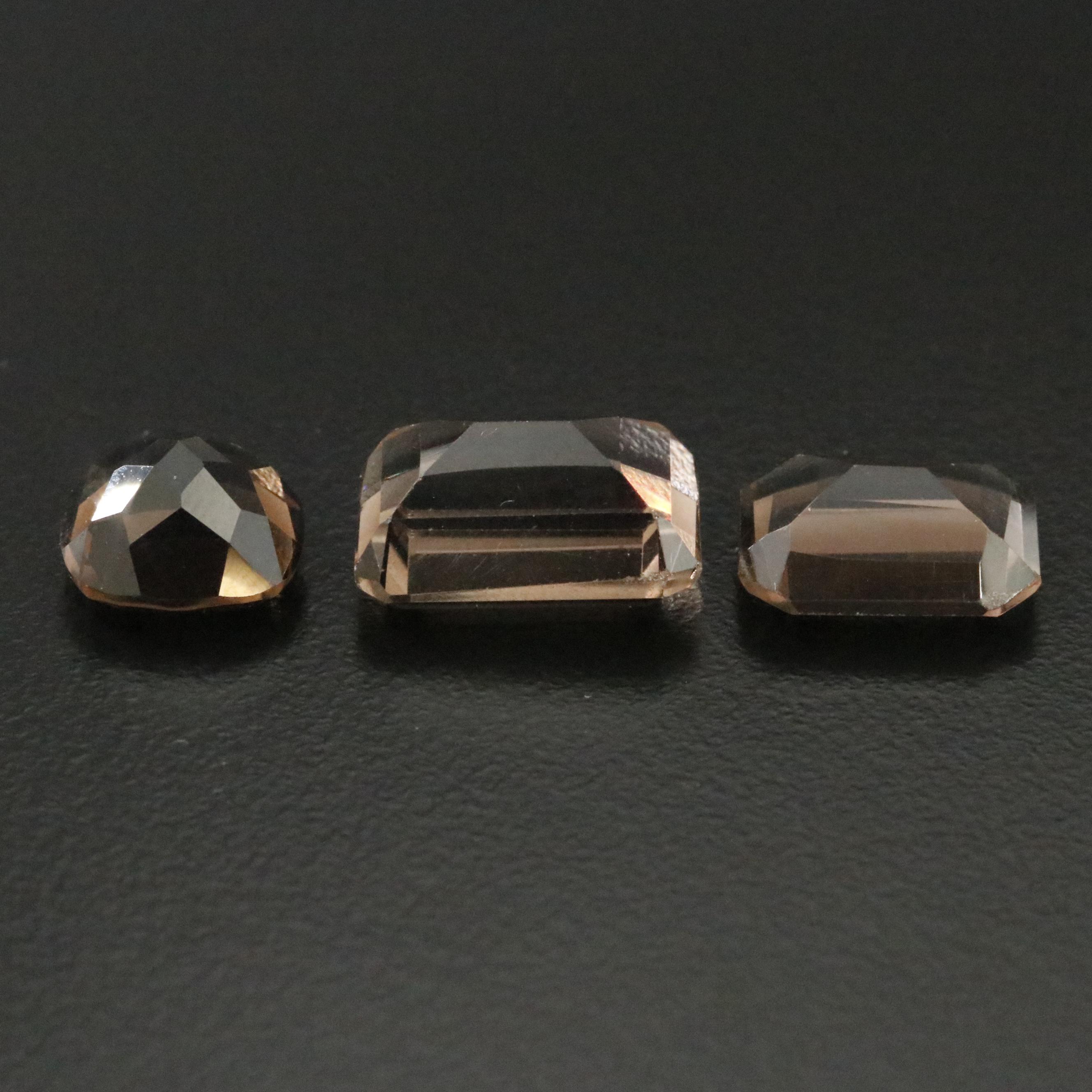 Loose 15.65 CTW Smoky Quartz Lot