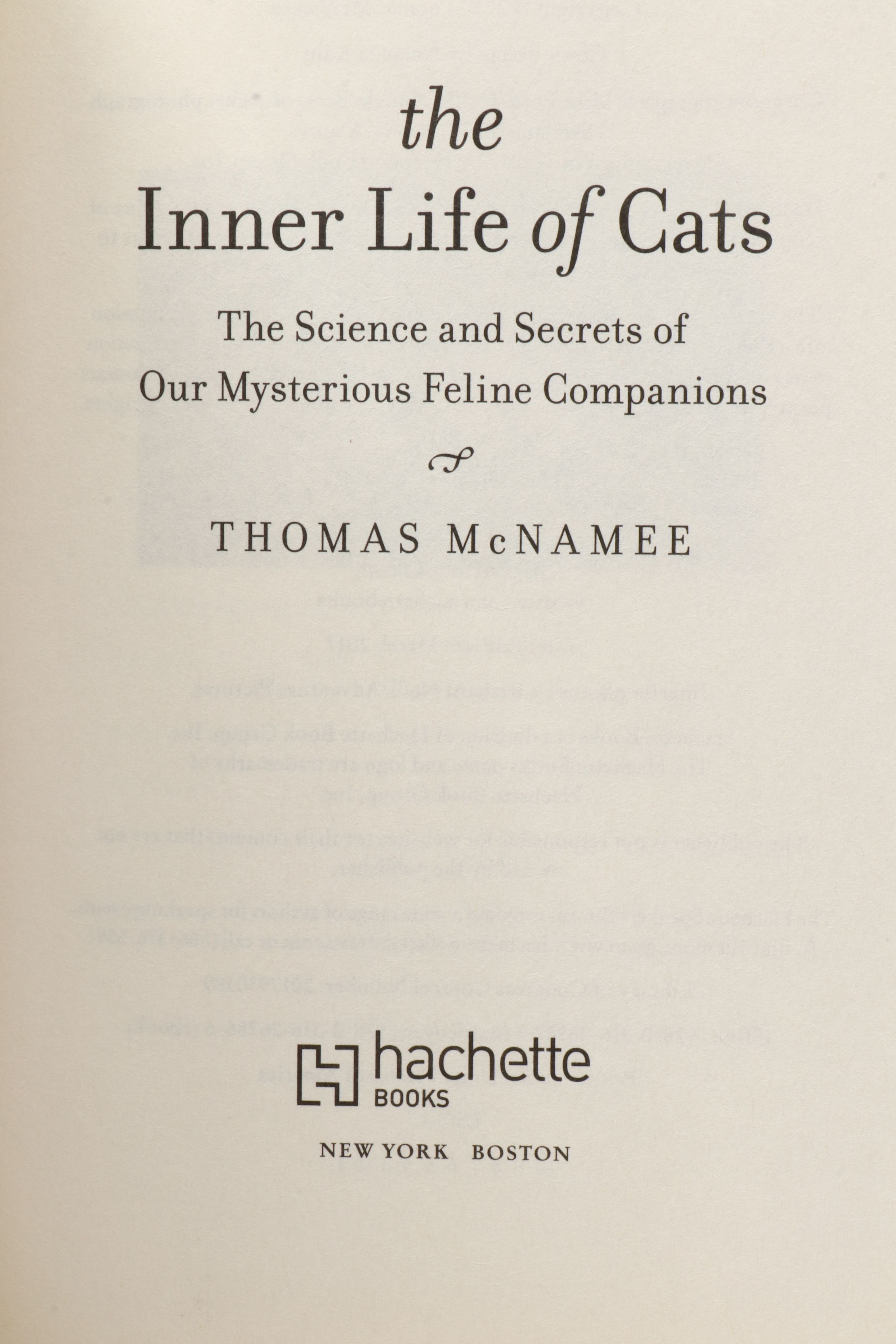 First Edition "The Inner Life of Cats" by Thomas McNamee and More Cat Books