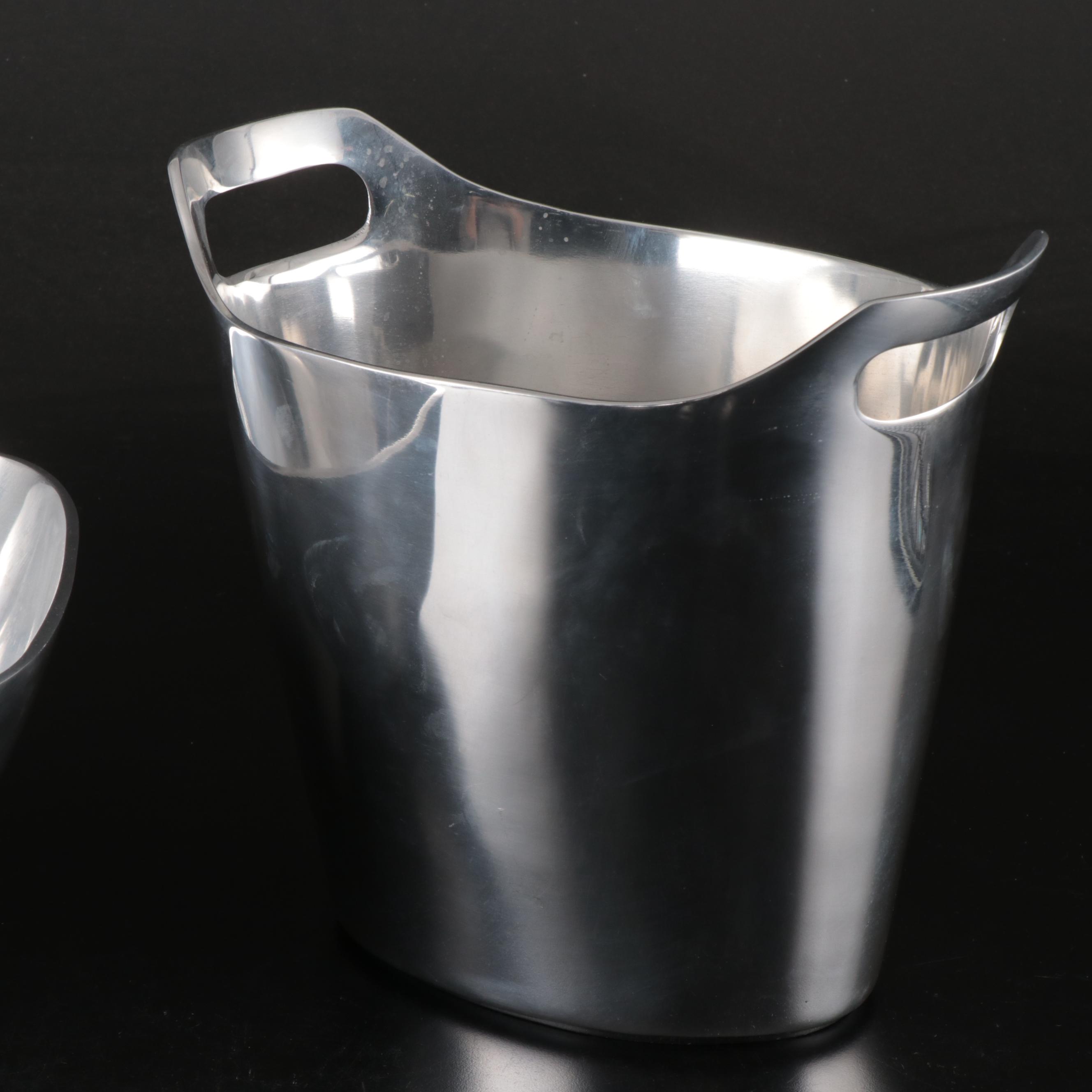 Pottery Barn "Barona" Polished Aluminum Serveware and Table Accessories