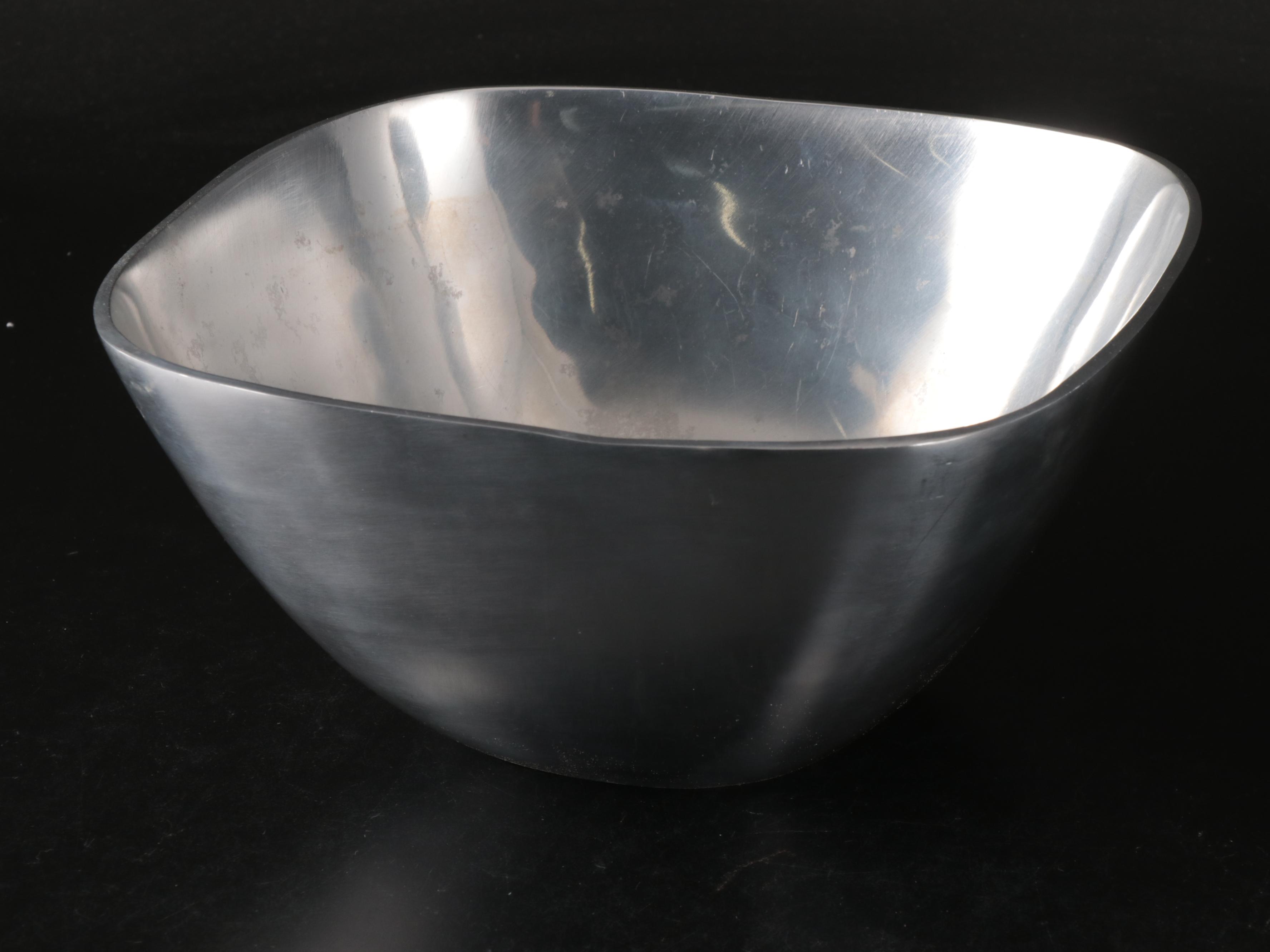 Pottery Barn "Barona" Polished Aluminum Serveware and Table Accessories