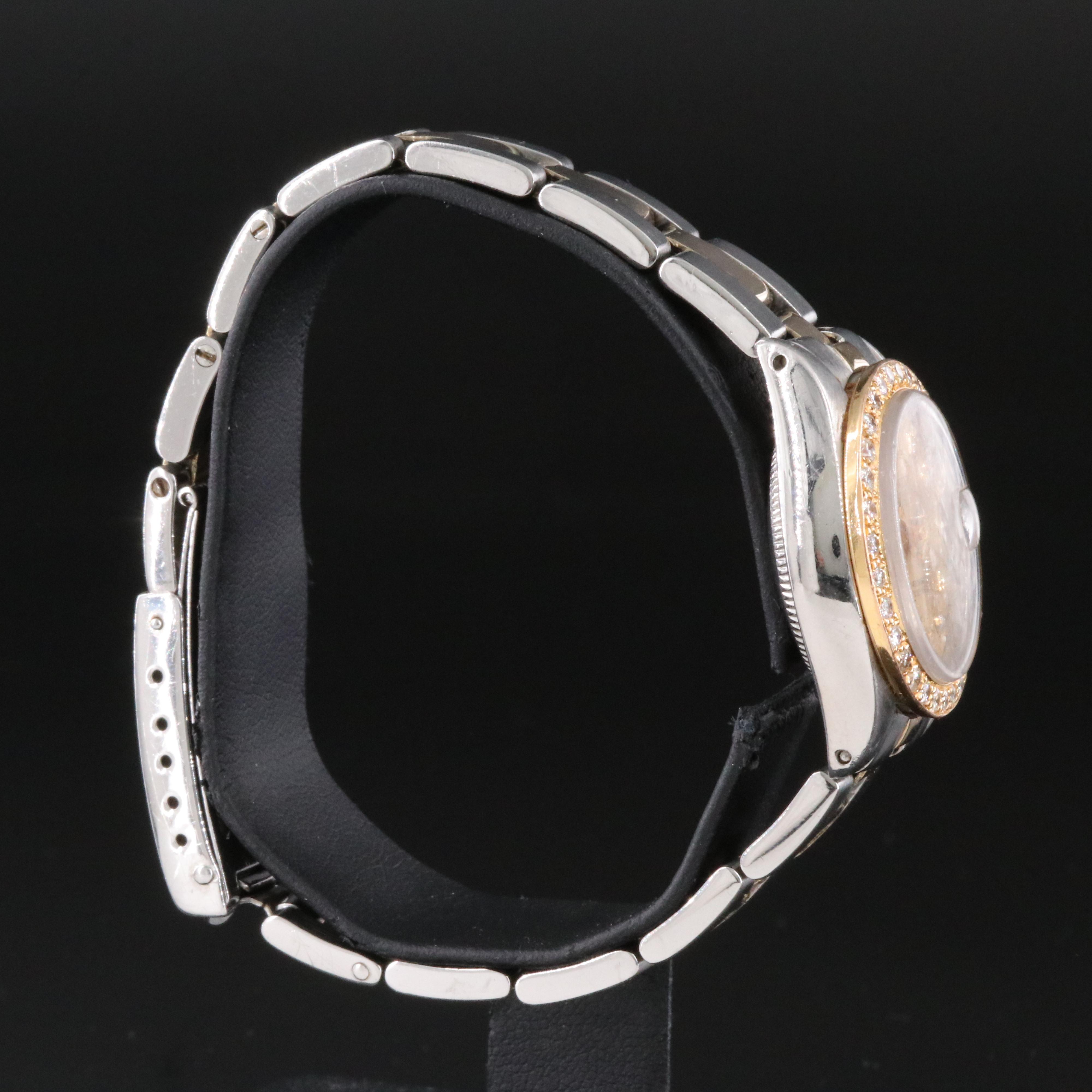 1977 Rolex Custom Diamond Dial & Bezel Datejust 6917 Watch